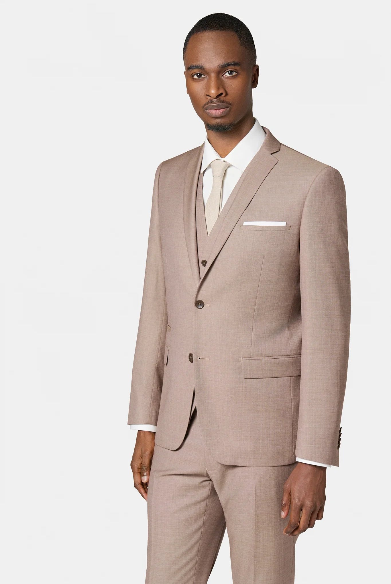 Veste de costume Jerem, simple boutonnage, boutons de poignet