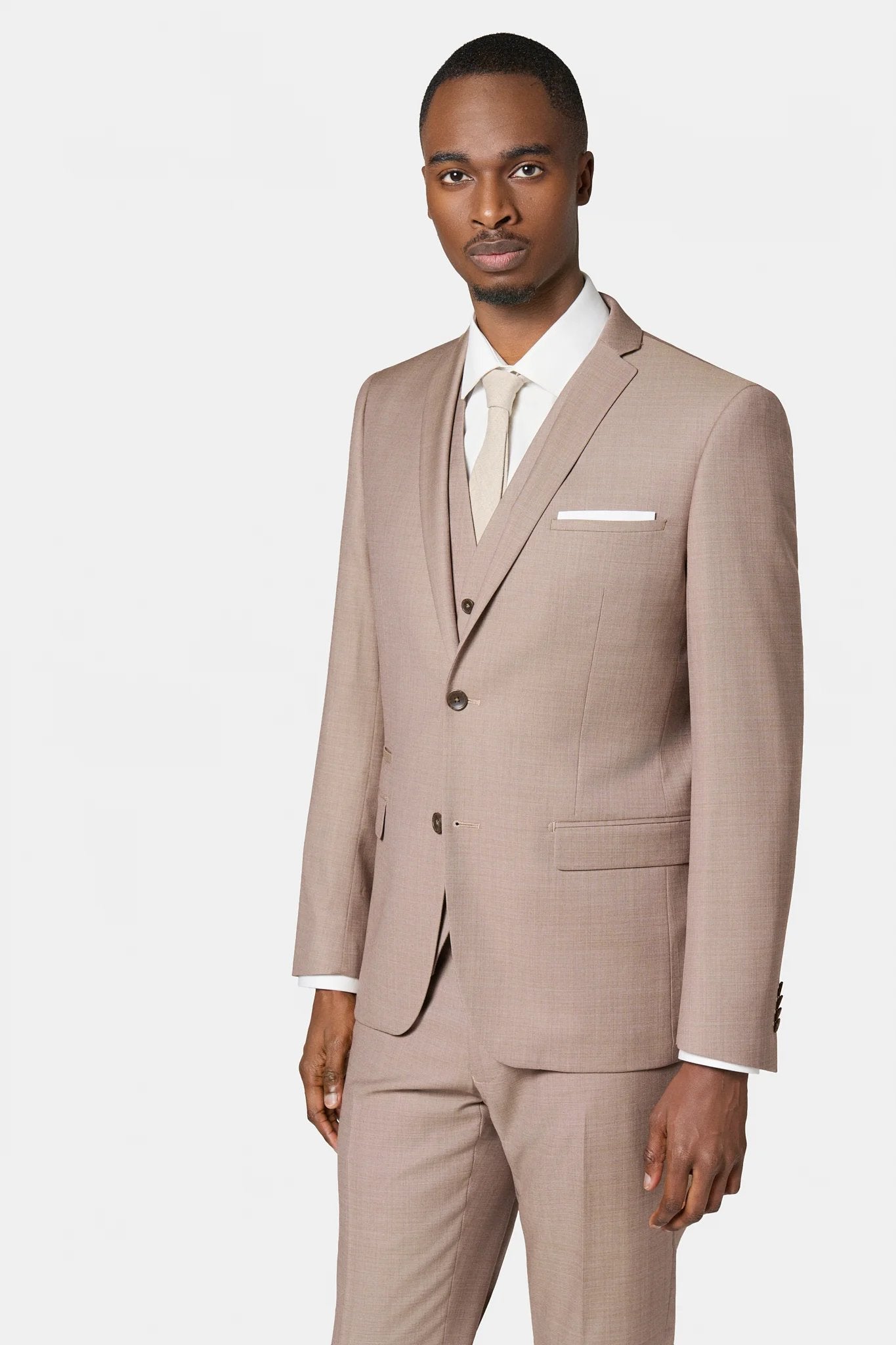 Veste de costume en laine vierge super 120's « Natural stretch », Jerem