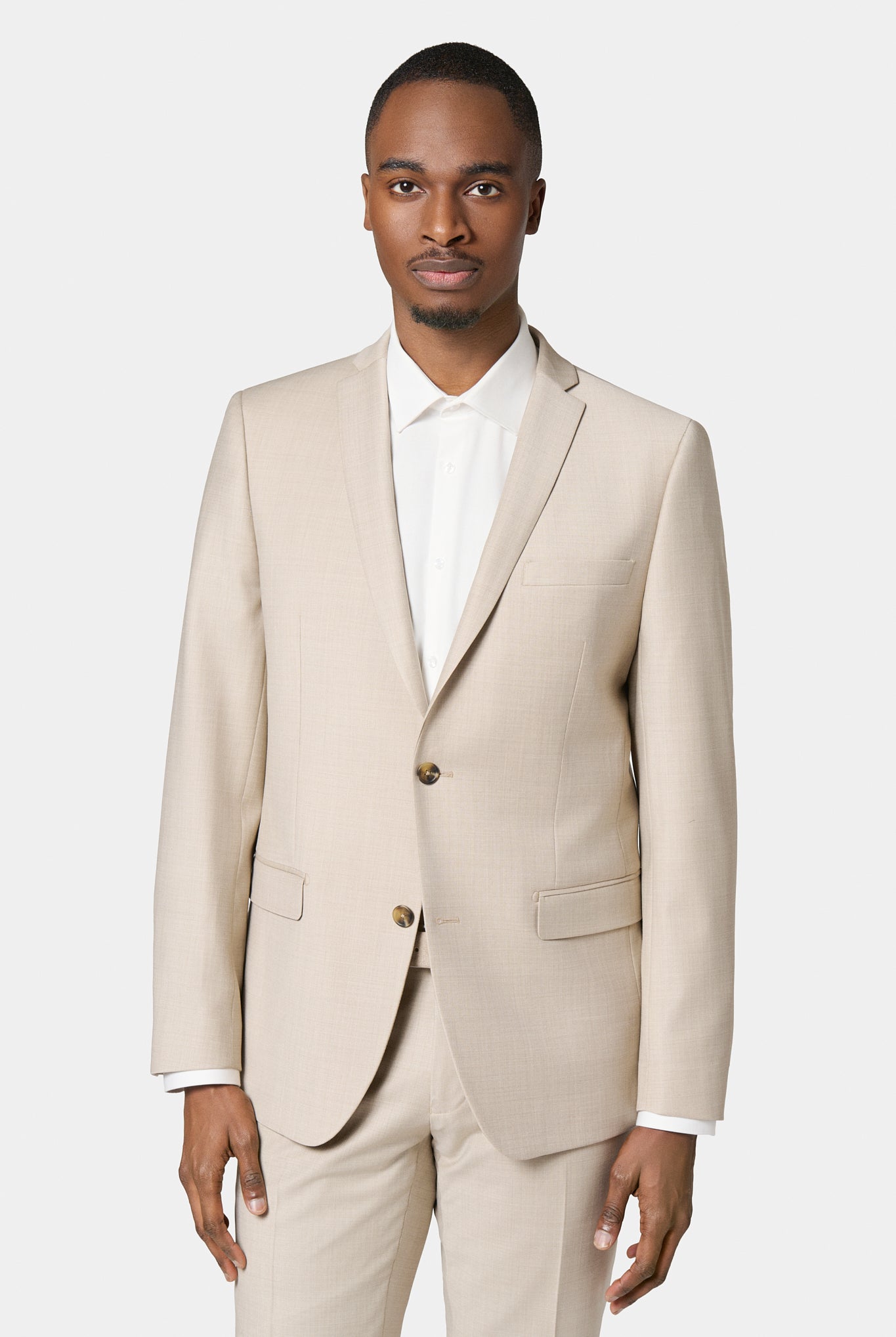 Veste de costume lavable Jerem, poches passepoilées à rabat, poche poitrine