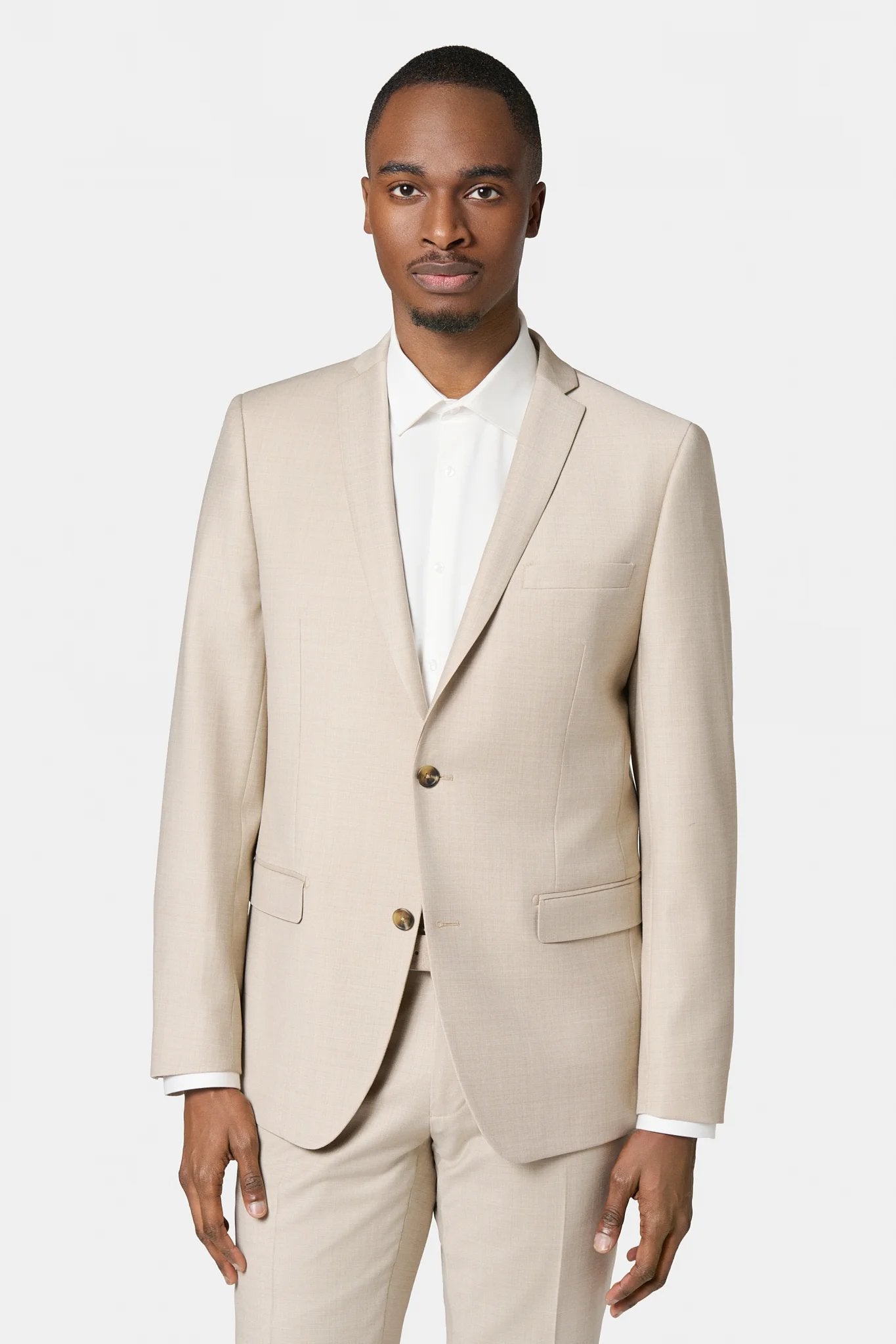 Veste de costume lavable en laine vierge mélangée bi-stretch, Jerem