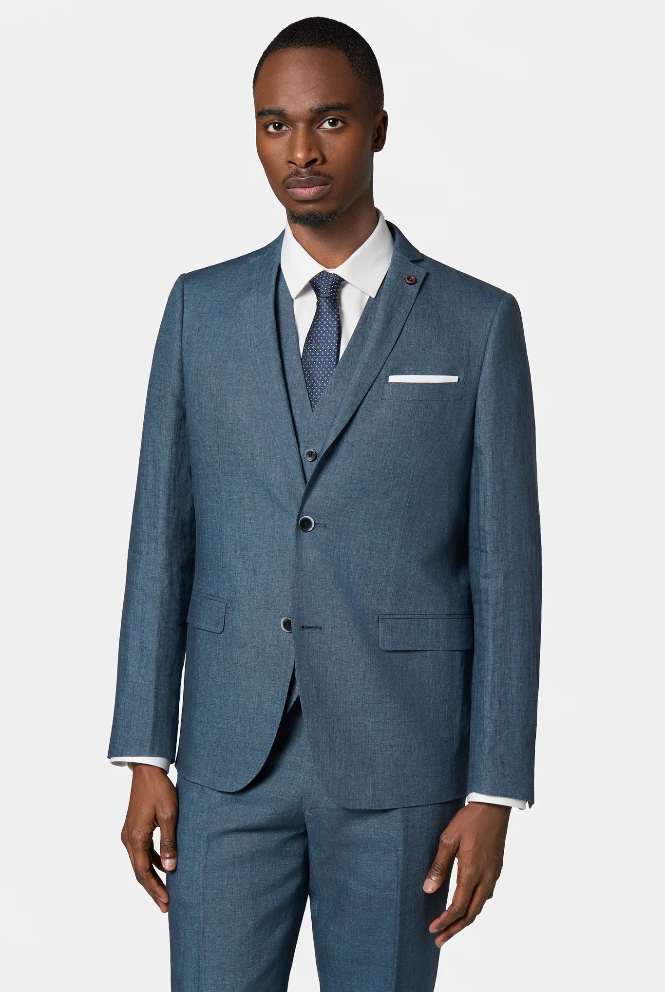 Veste de costume Jerem, poches passepoilées à rabat, poche poitrine