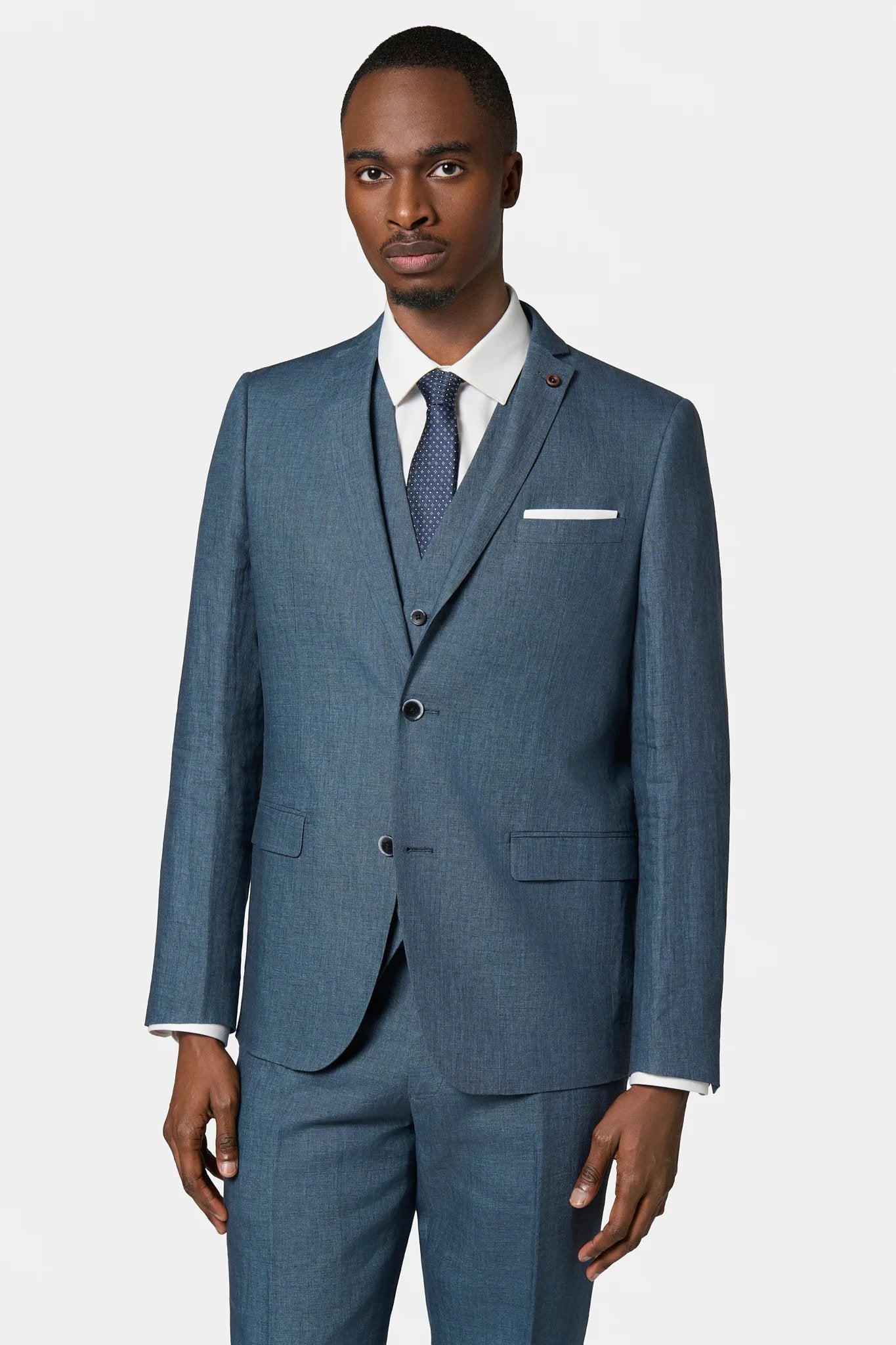 Veste de costume Jerem, poches passepoilées à rabat, poche poitrine