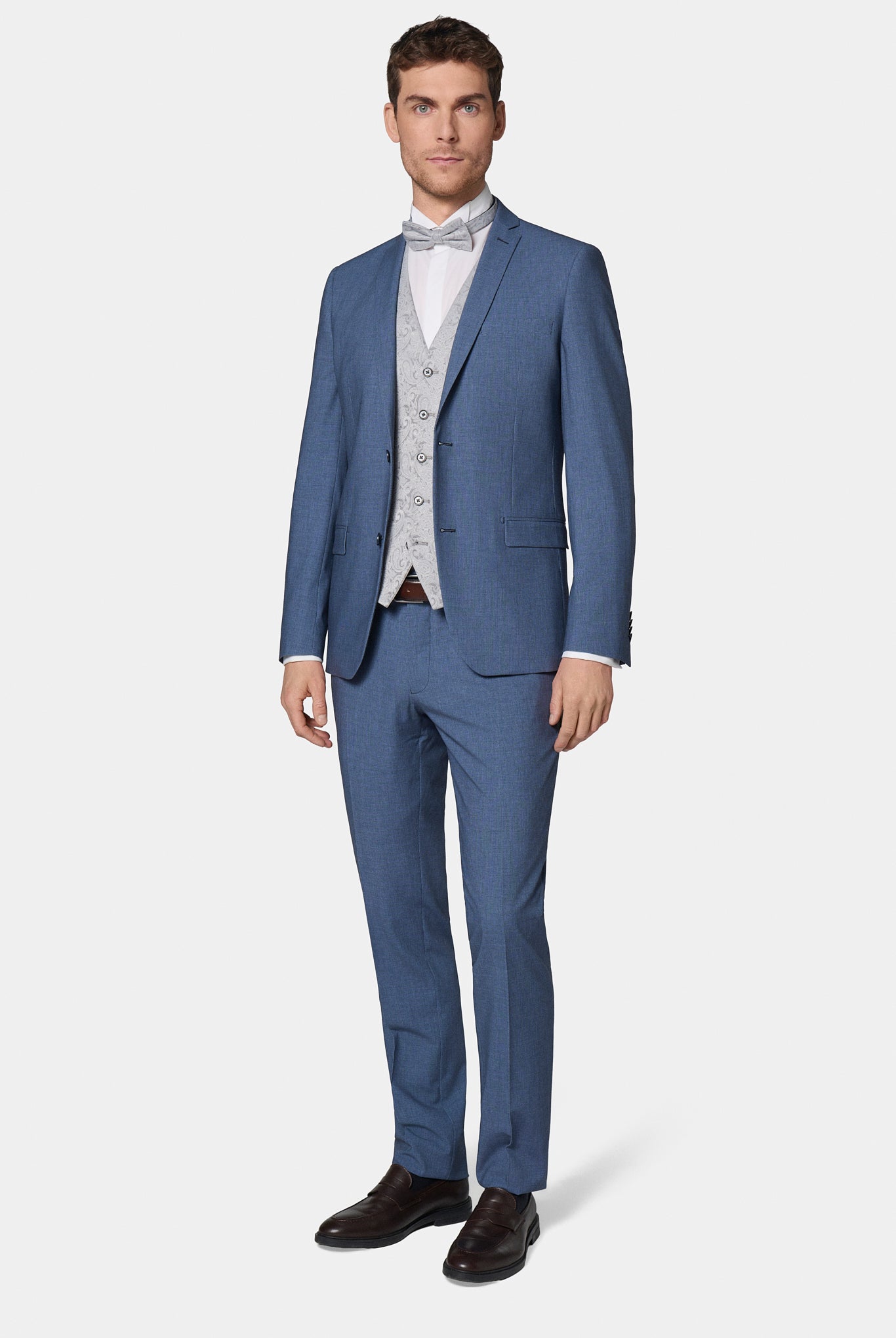 Maille imprimée — Veste de costume Jerem, entièrement doublée, poches passepoilées à rabat