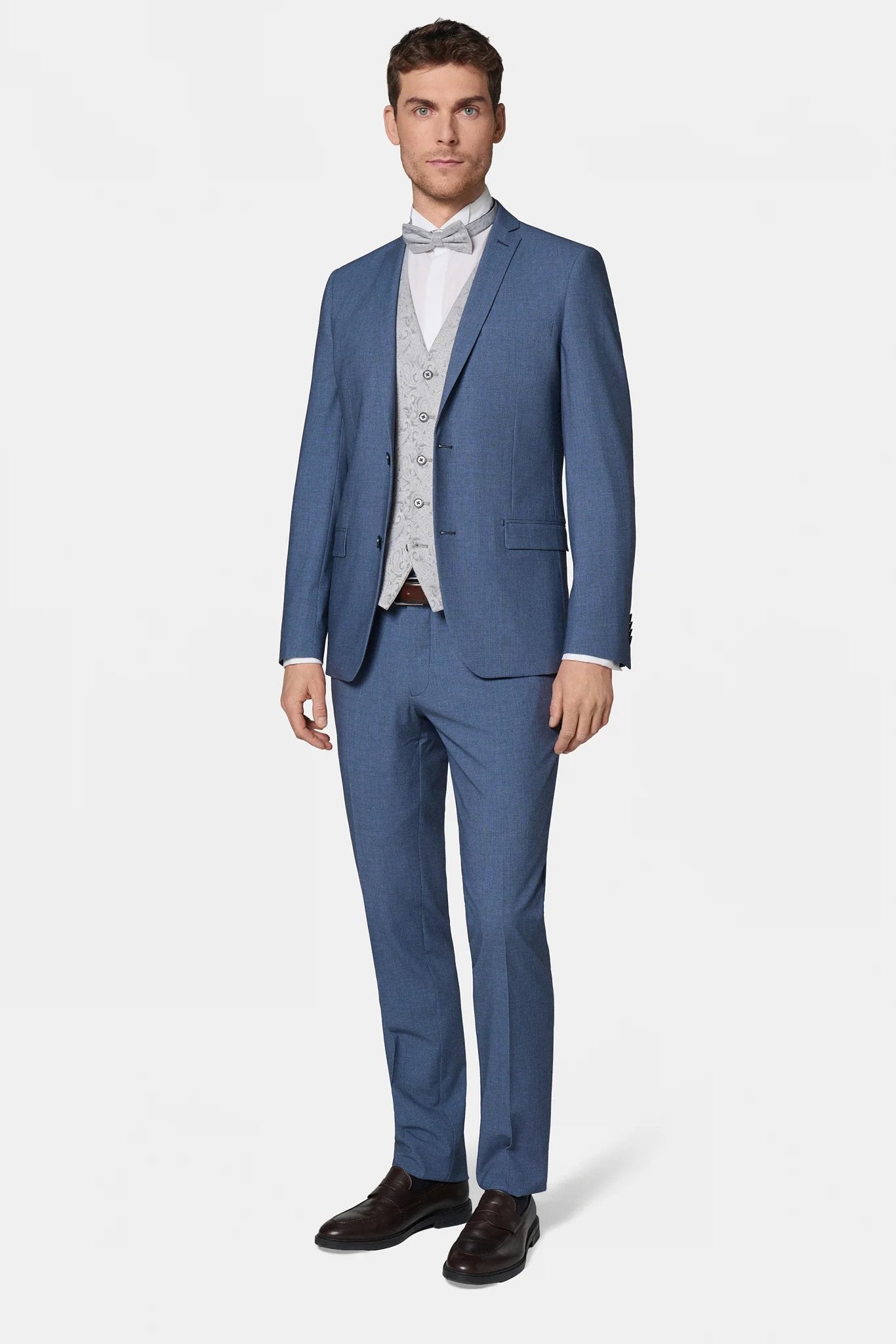 Maille imprimée — Veste de costume Jerem, entièrement doublée, poches passepoilées à rabat