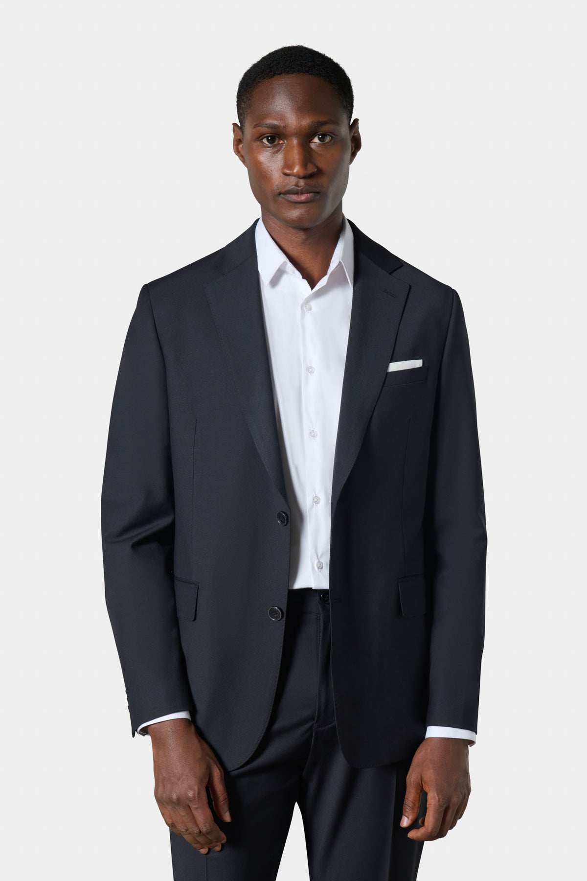 Veste de costume ajustée en laine vierge mélangée