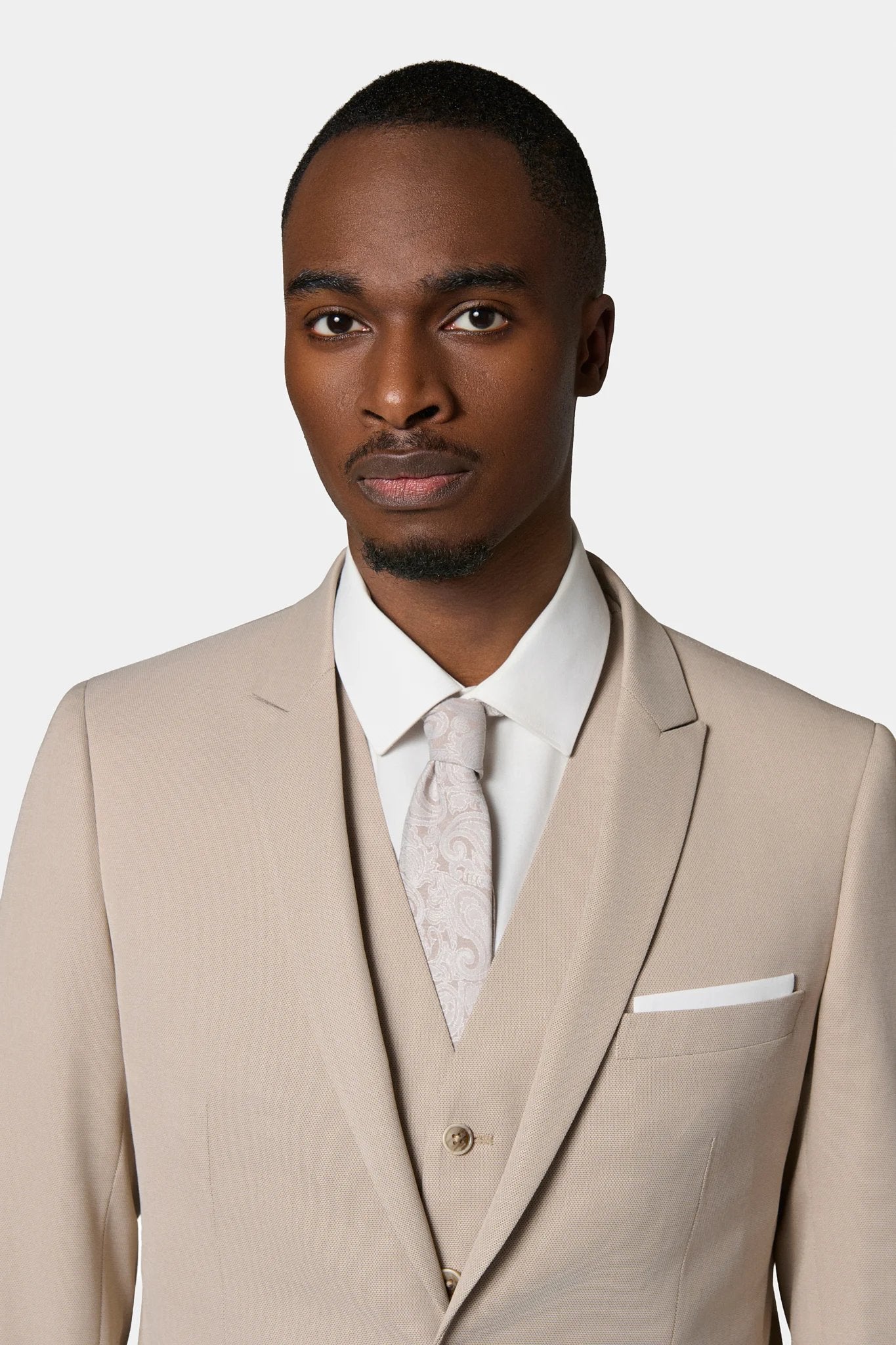 Veste de costume ajustée stretch Jerem, entièrement doublée, poche poitrine