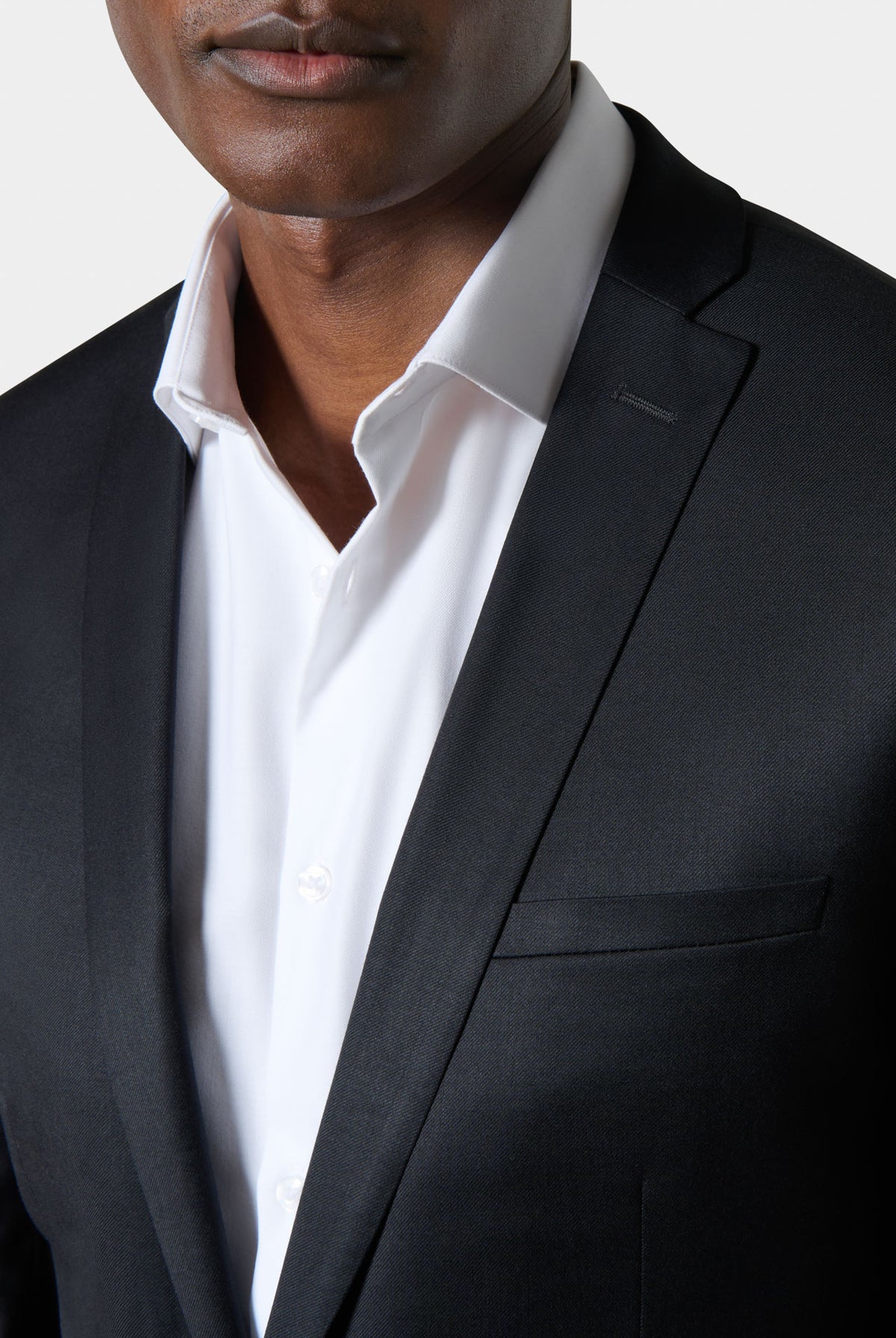 Manteau en laine col officier à plastron amovible