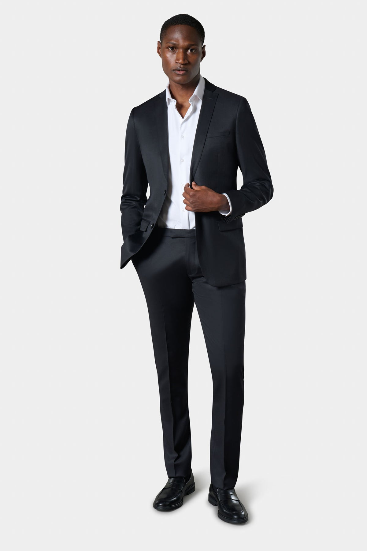 Americana de traje entallada en lana Super 120's