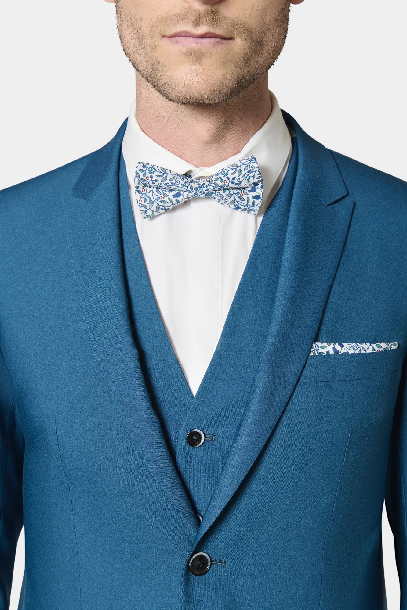 Veste de costume ajustée, sergé technique stretch Jerem, entièrement doublée, poche poitrine