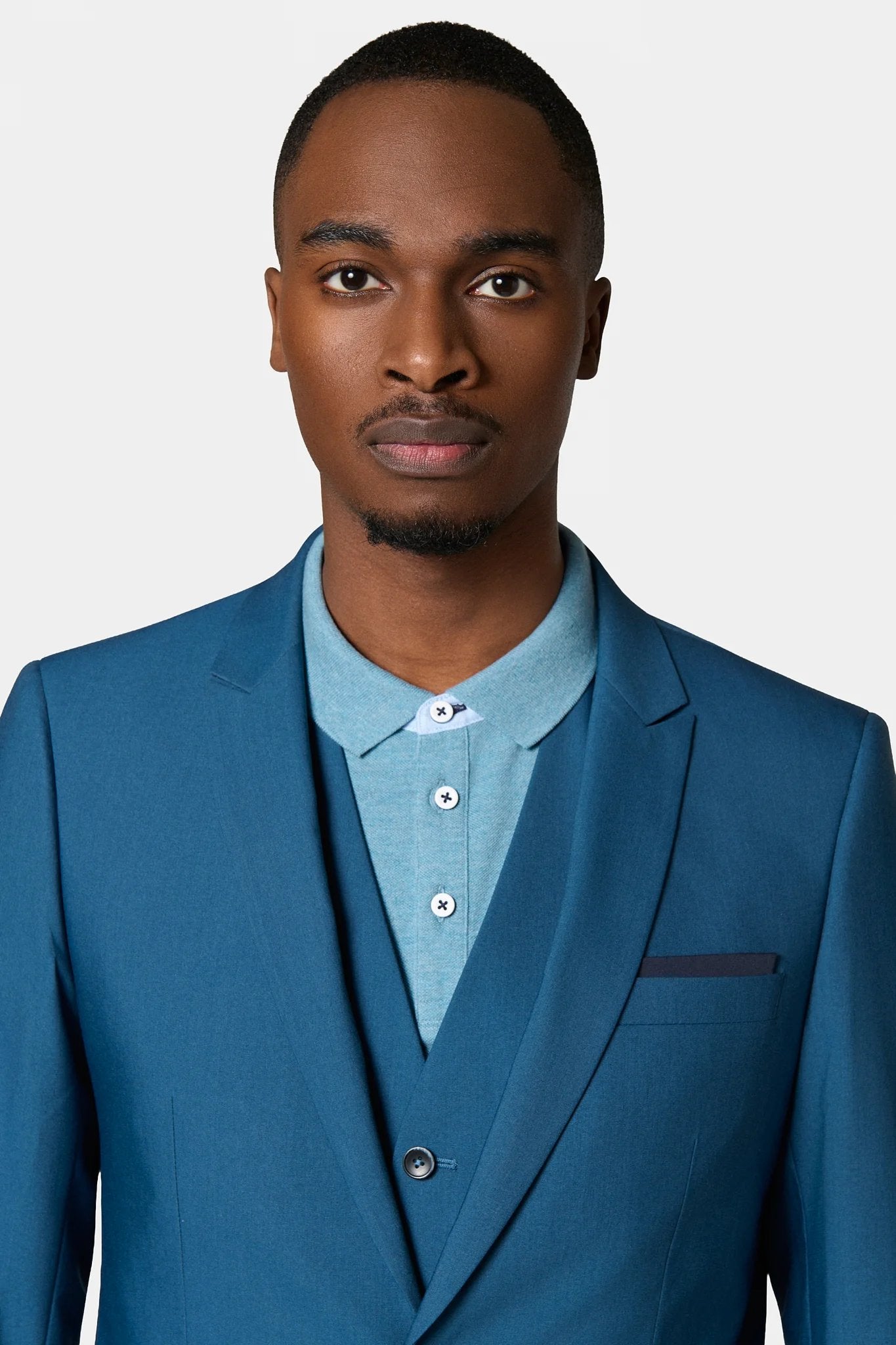 Veste de costume ajustée sergé technique stretch Jerem, boutons de poignet, fente d'aisance au dos