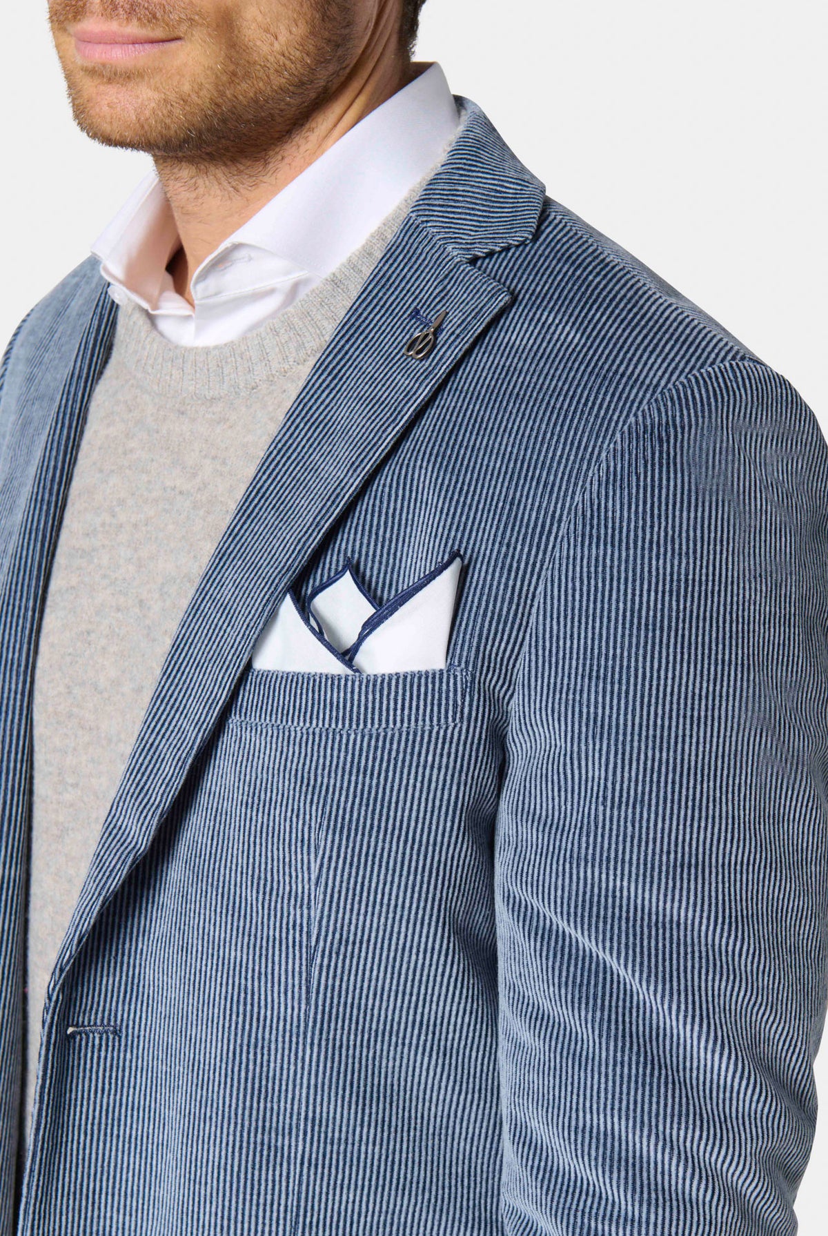 Veste de ville semi-ajustée en velours côtelé — vue de face