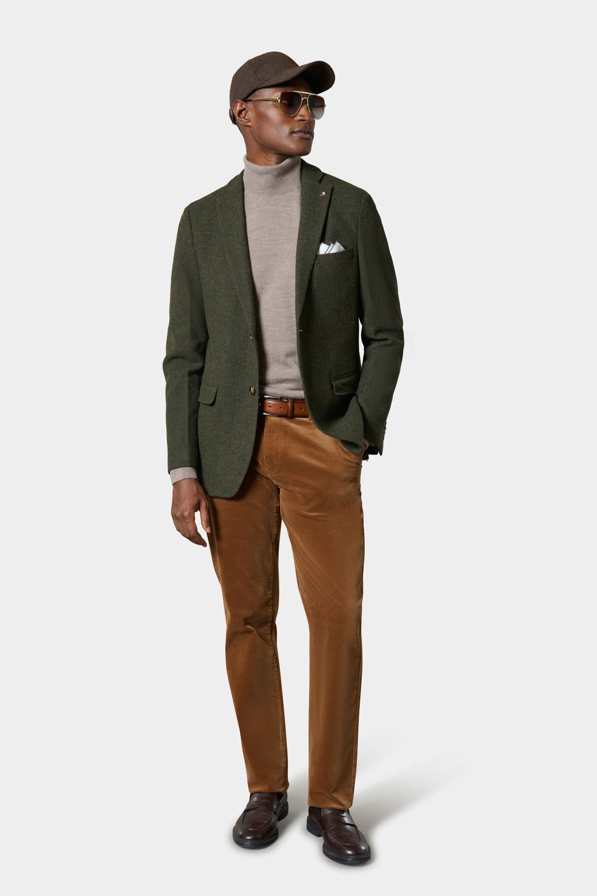 Blazer semi-ajusté en tweed de pure laine