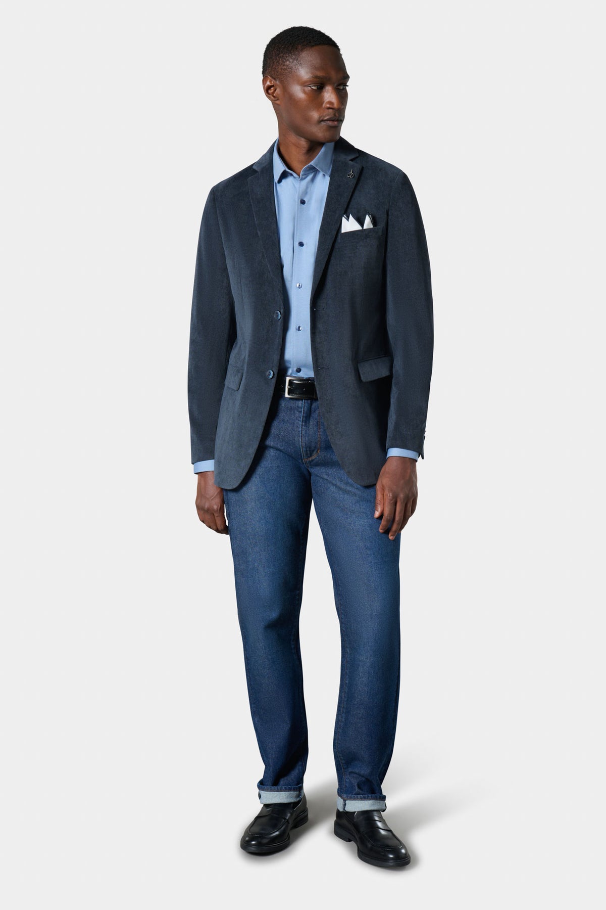 Blazer semi-ajusté en velours