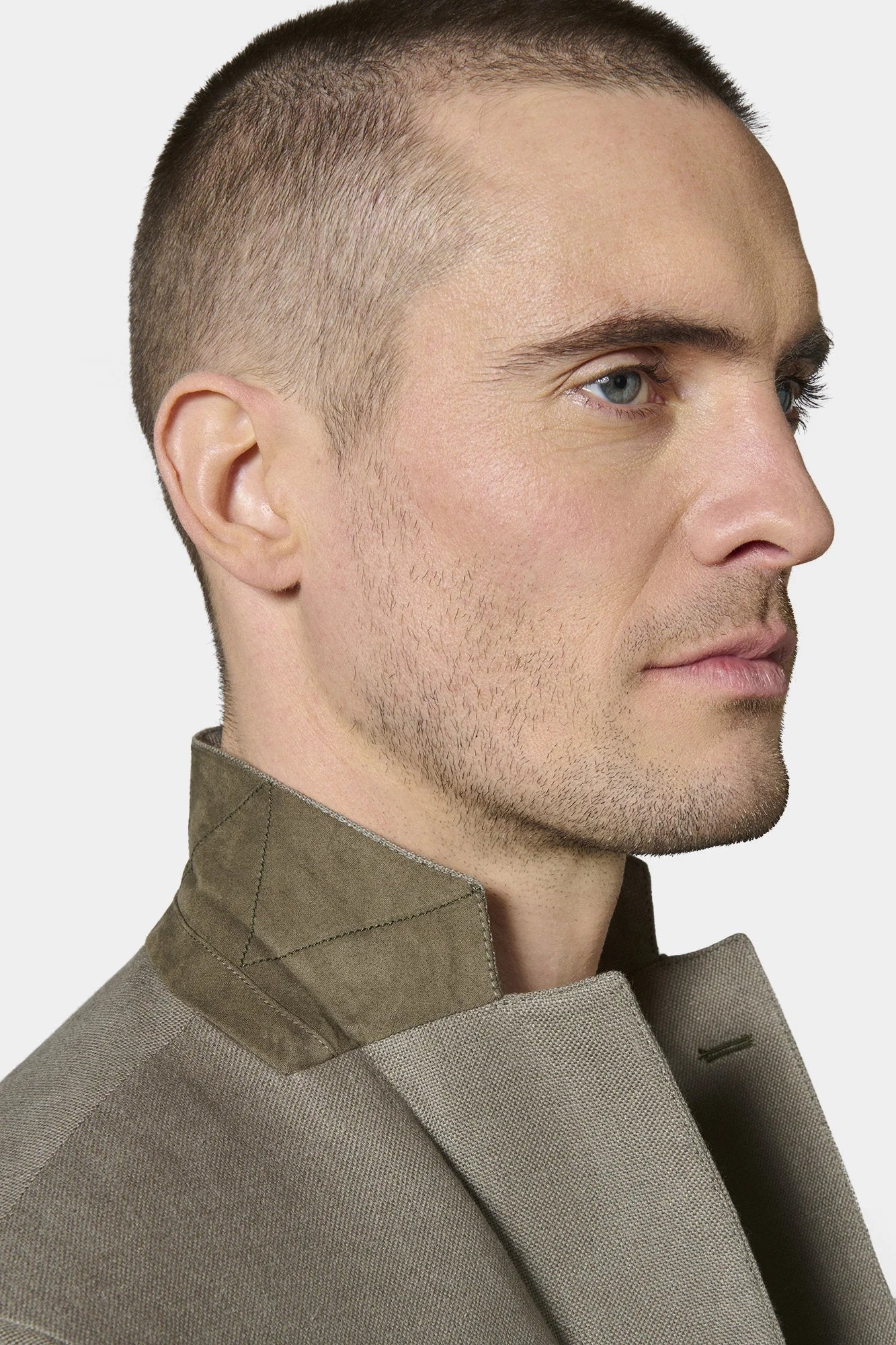 Natté pur lin — Veste décontractée Jerem, intérieur semi-doublé, poches plaquées surpiquées