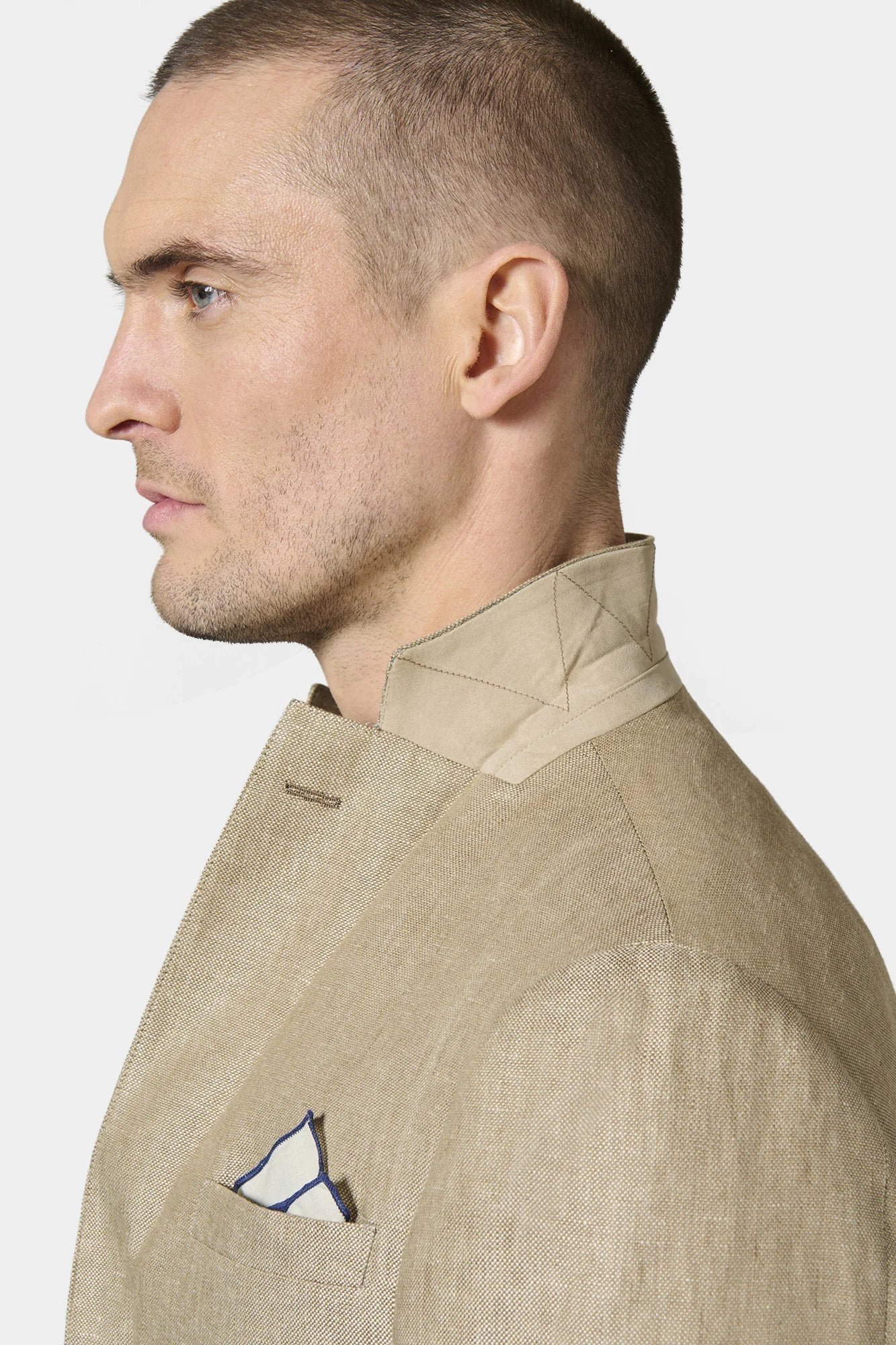 Jerem — Veste décontractée en natté pur lin