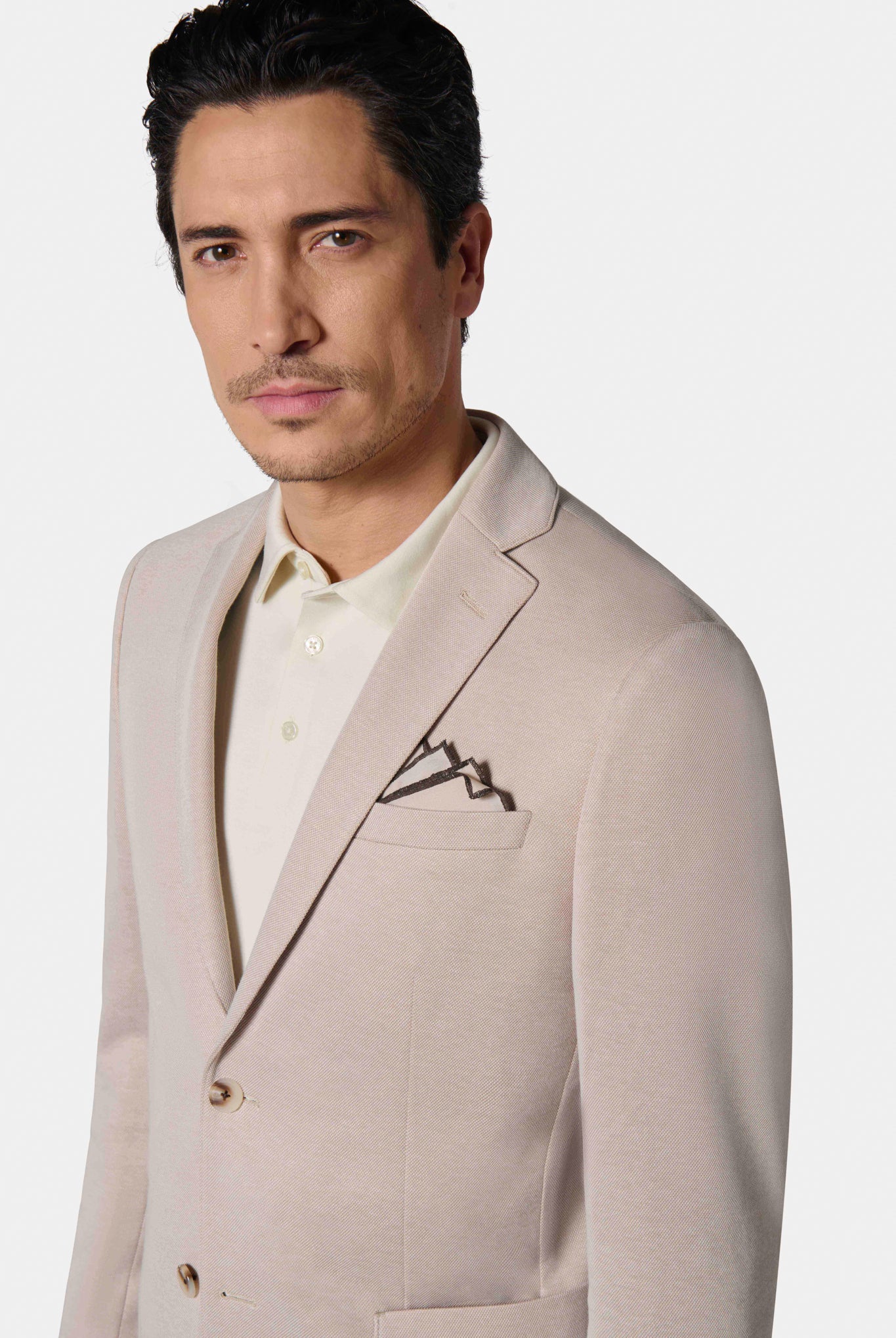 Maille piquée à poches plaquées — Veste décontractée Jerem, intérieur semi-doublé, poches plaquées surpiquées