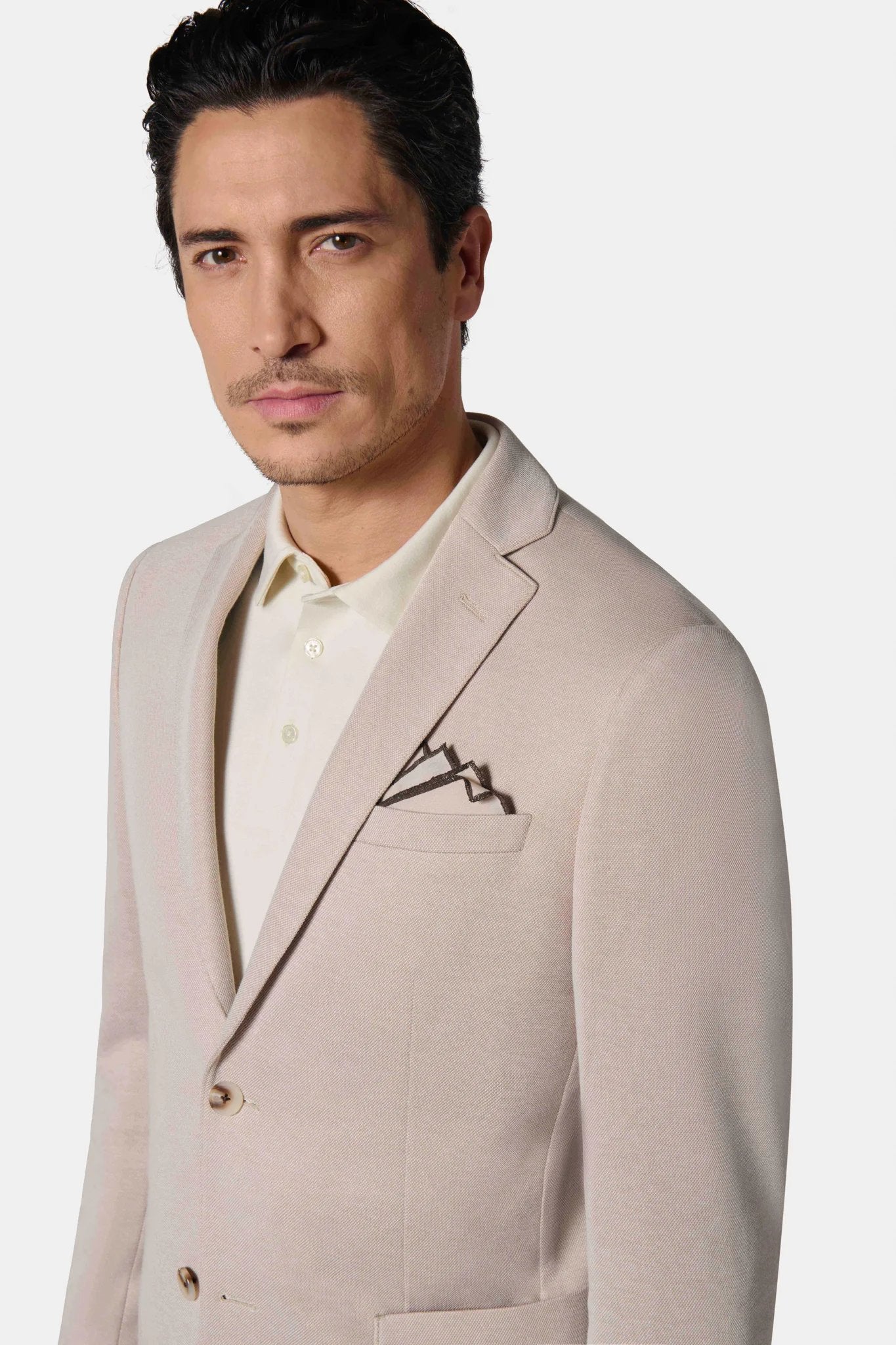 Maille piquée à poches plaquées — Veste décontractée Jerem, intérieur semi-doublé, poches plaquées surpiquées