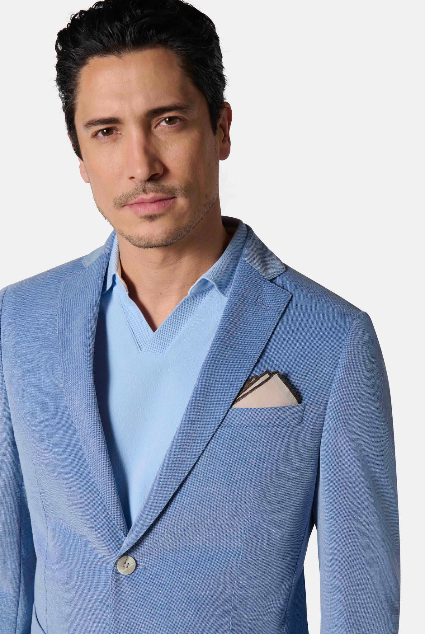 Maille piquée — Veste décontractée Jerem, intérieur semi-doublé, poches plaquées surpiquées