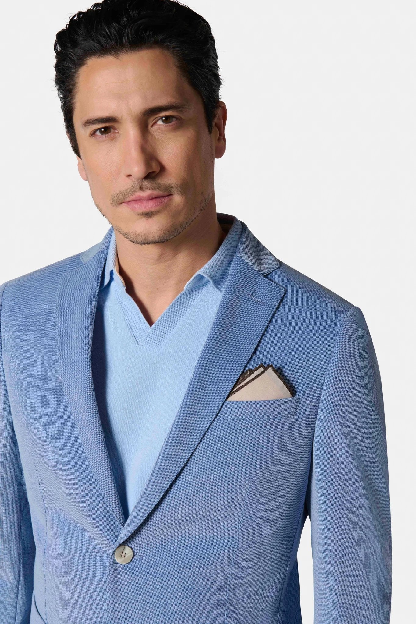Maille piquée — Veste décontractée Jerem, intérieur semi-doublé, poches plaquées surpiquées