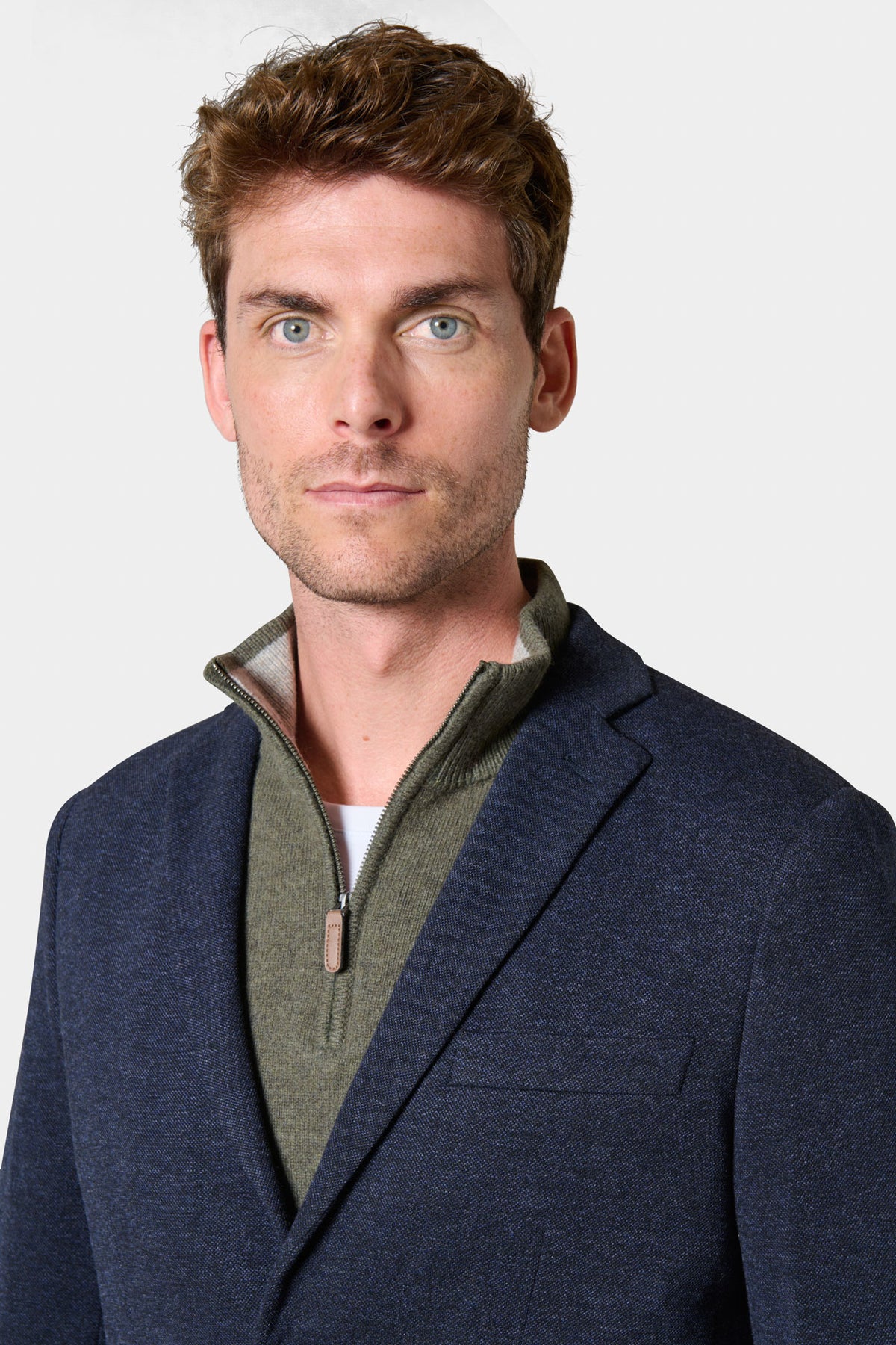 Blazer croisé en maille piquée