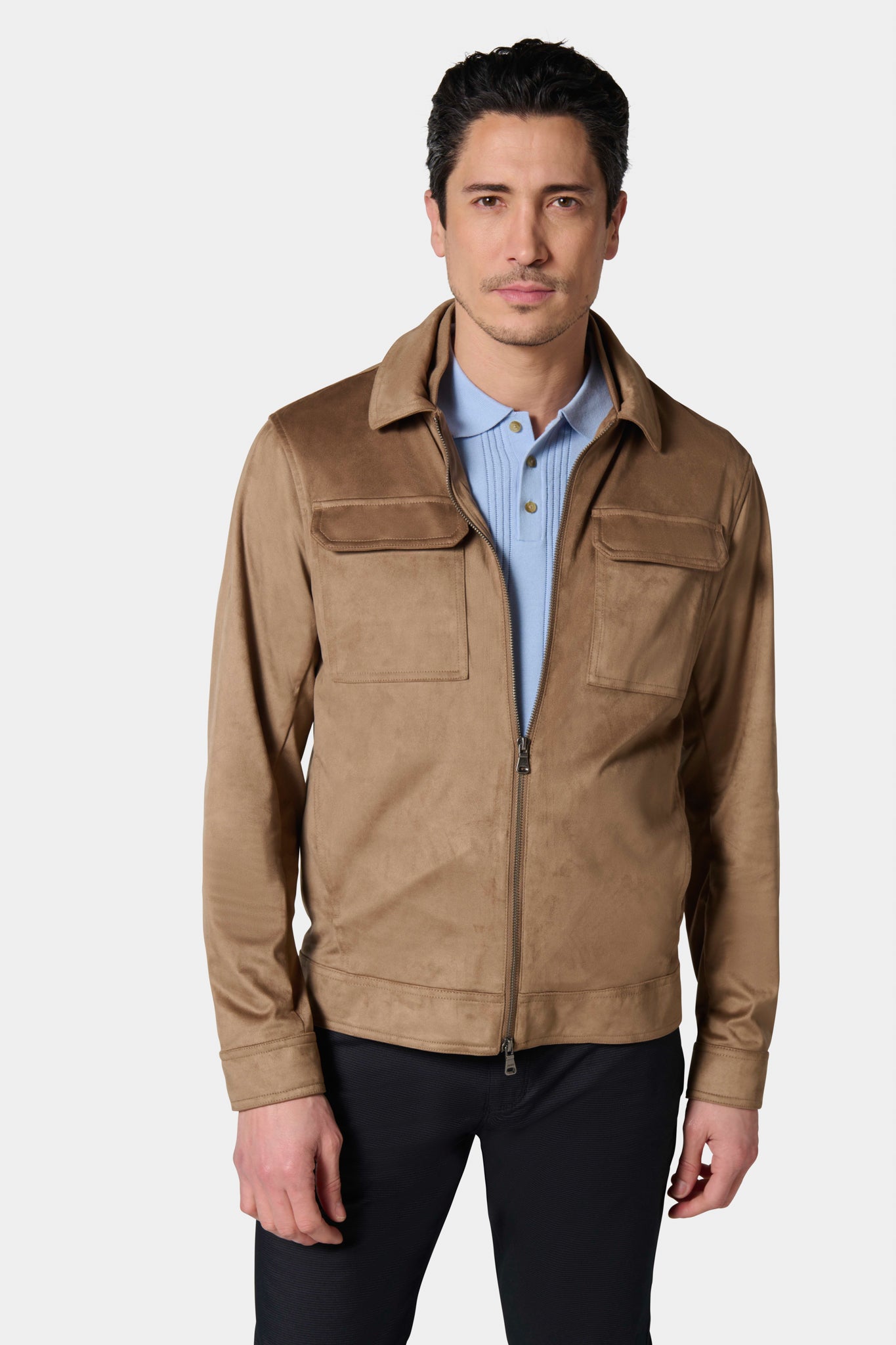 Blouson zippé Jerem, coloris camel