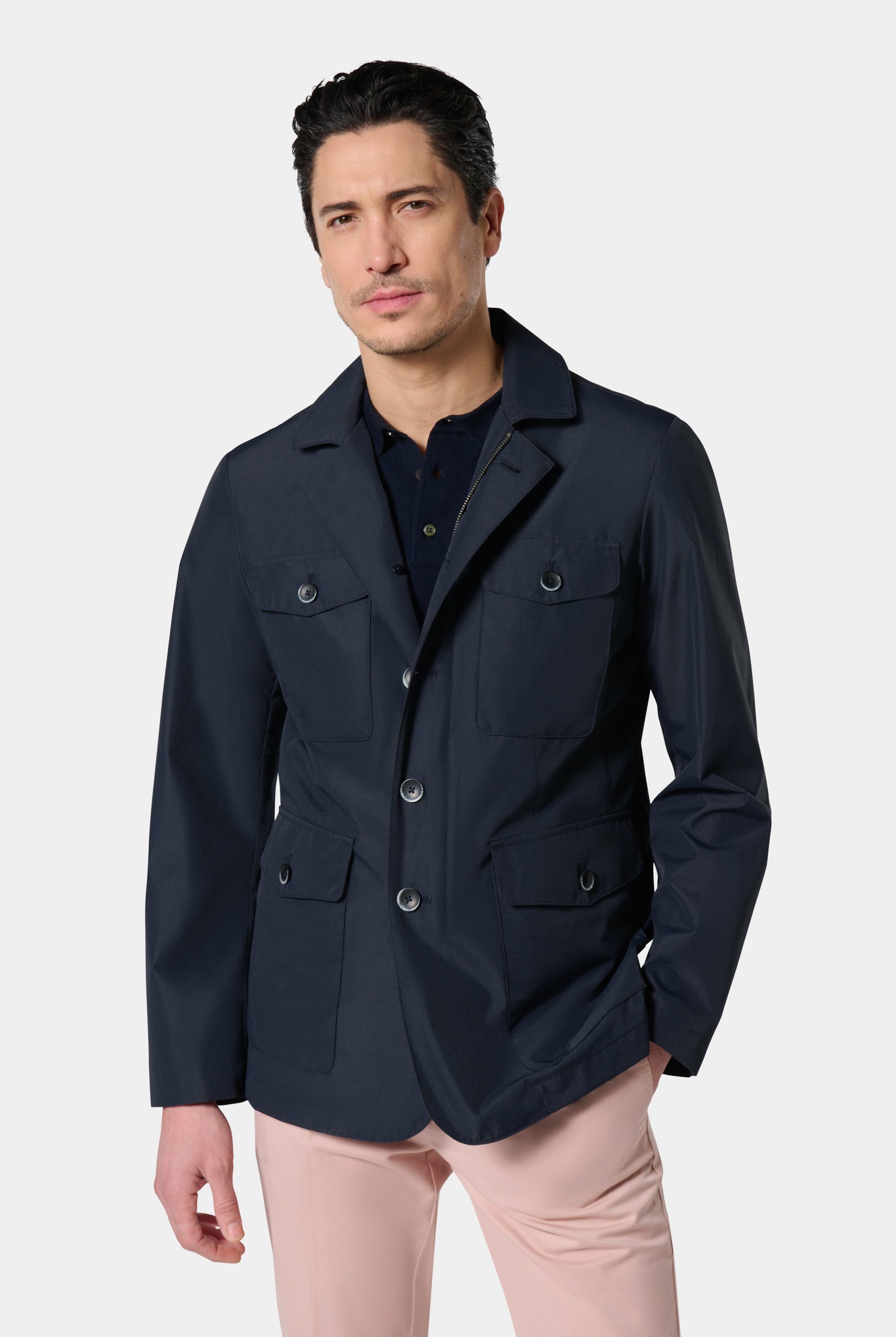 Parka esprit saharienne, tissu COOLMAX® Jerem, coloris noir