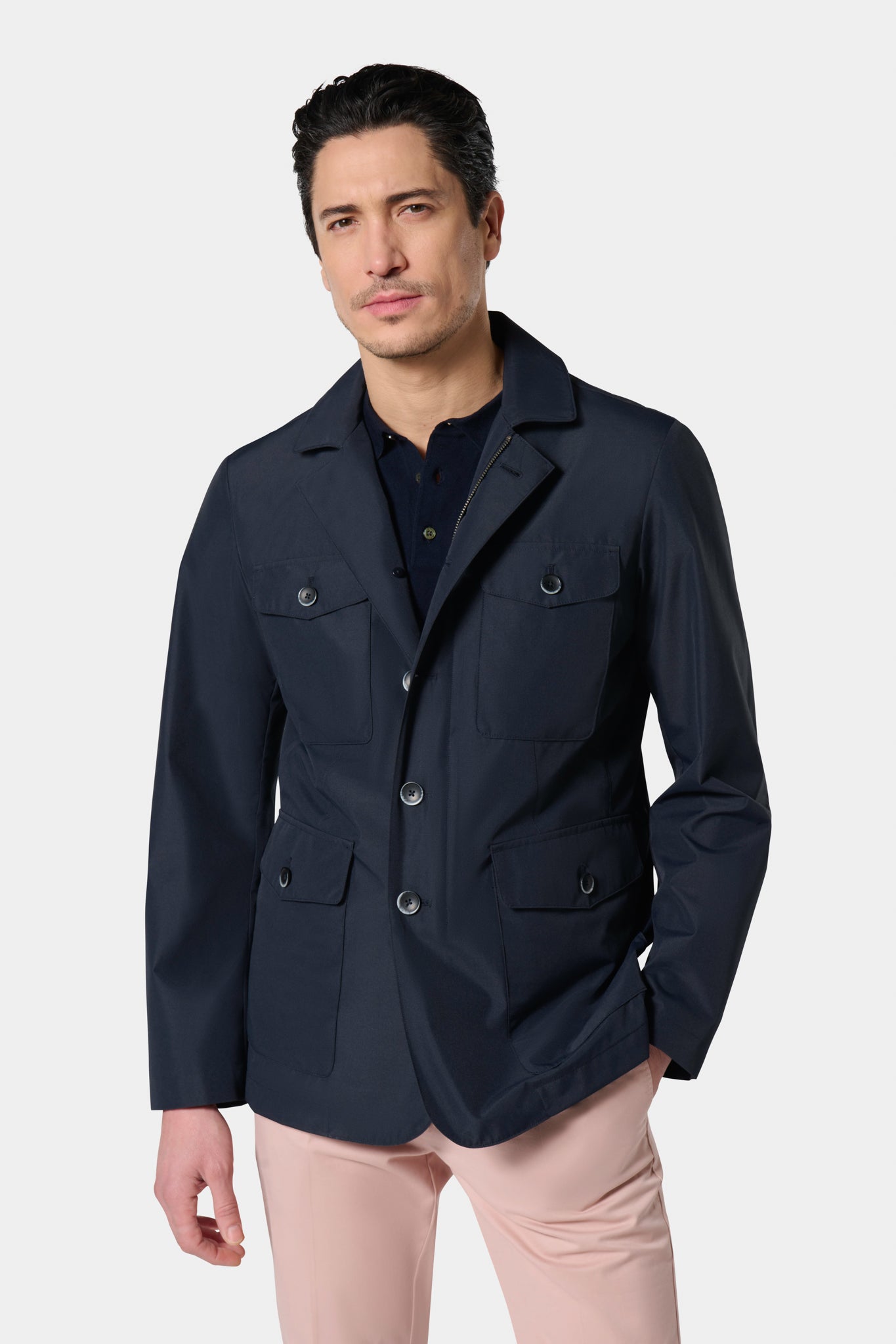 Parka esprit saharienne, tissu COOLMAX® Jerem, coloris noir