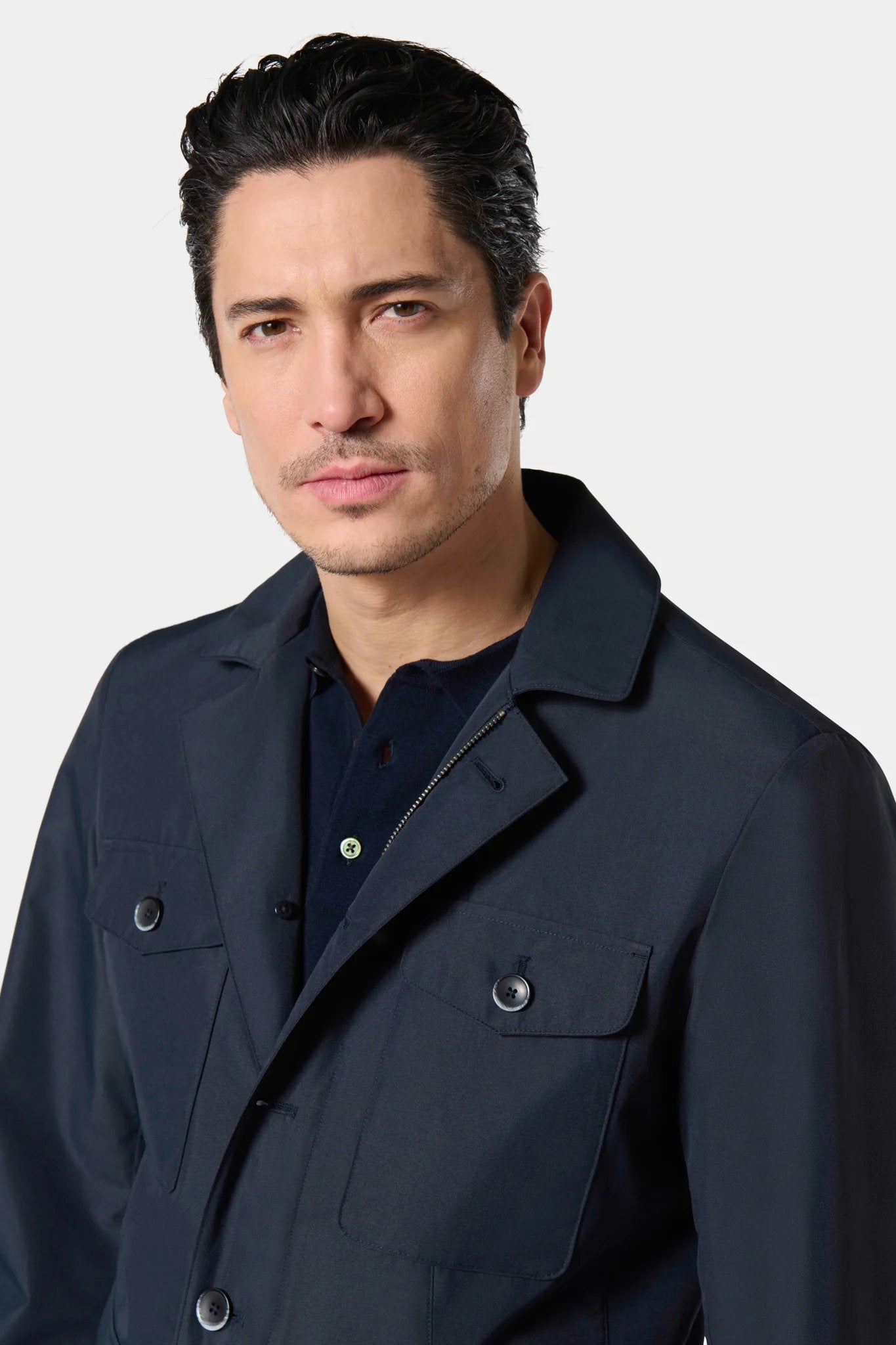 Tissu COOLMAX® — Parka esprit saharienne Jerem, coloris noir