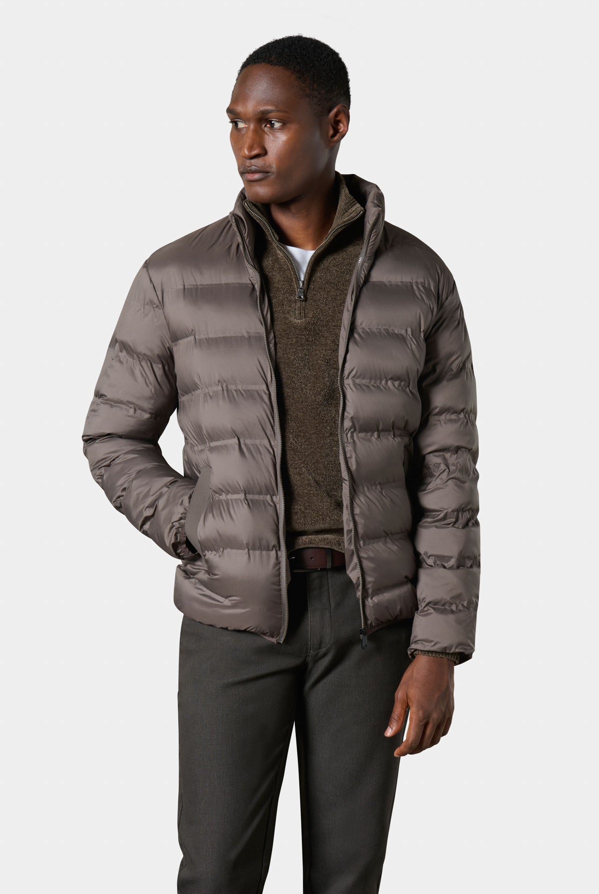 V-neck jumper in merino wool