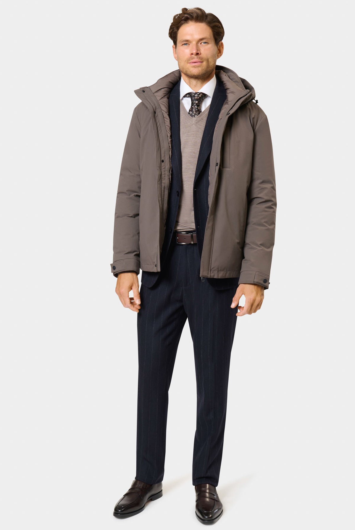 Parka courte 2 en 1 à doudoune amovible Jerem Paris, vue de dos