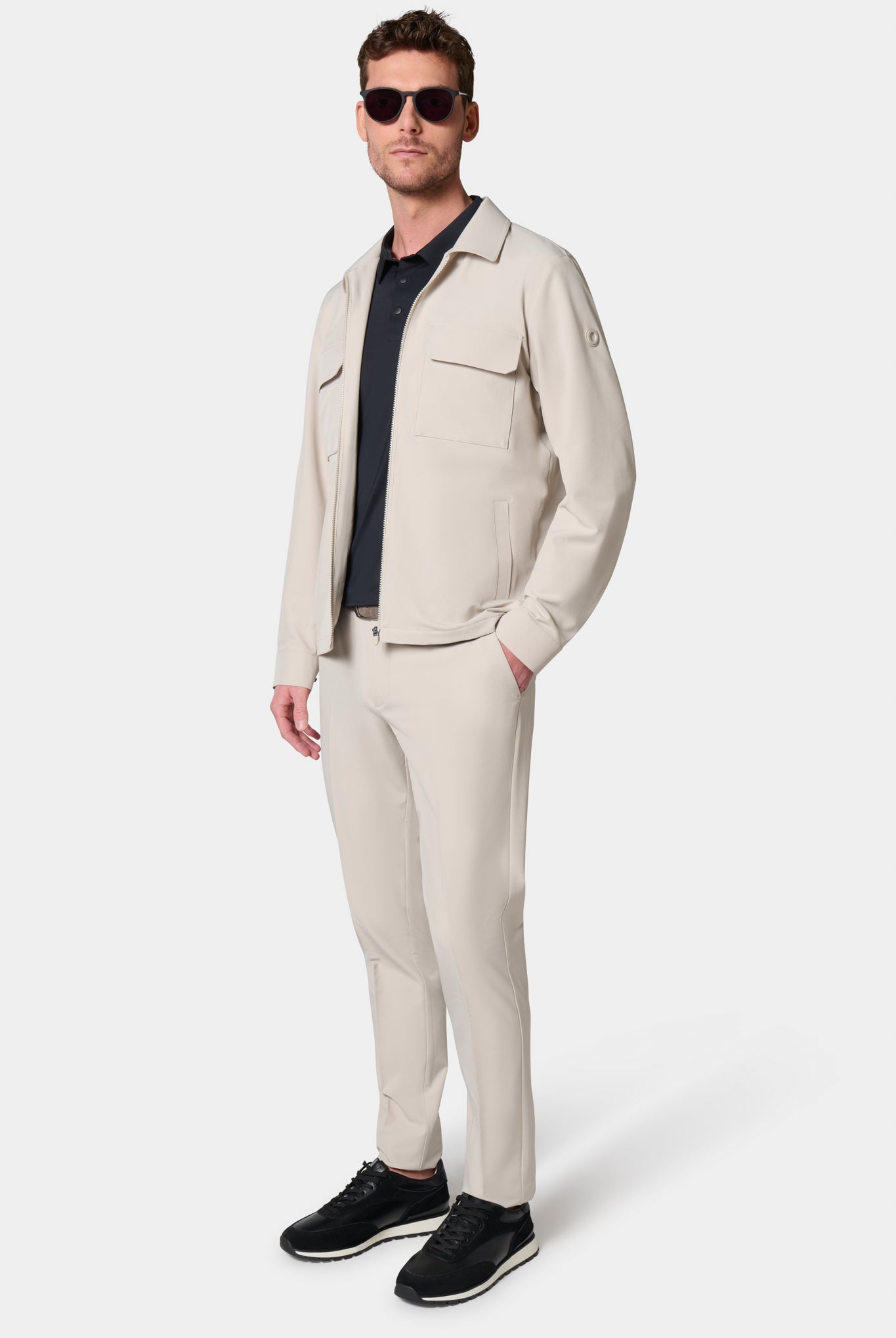 Blouson col chemise en tissu déperlant Jerem, col chemise vue 5