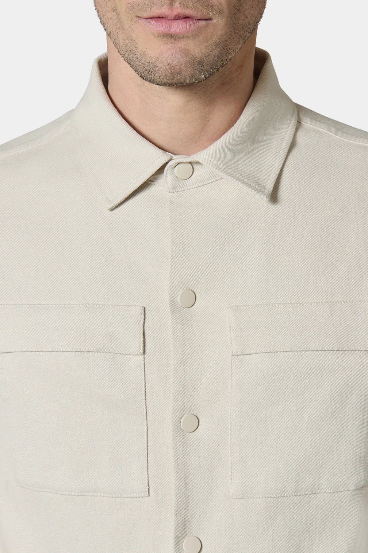 Blouson en gabardine de coton stretch wonka Jerem, col chemise vue 5
