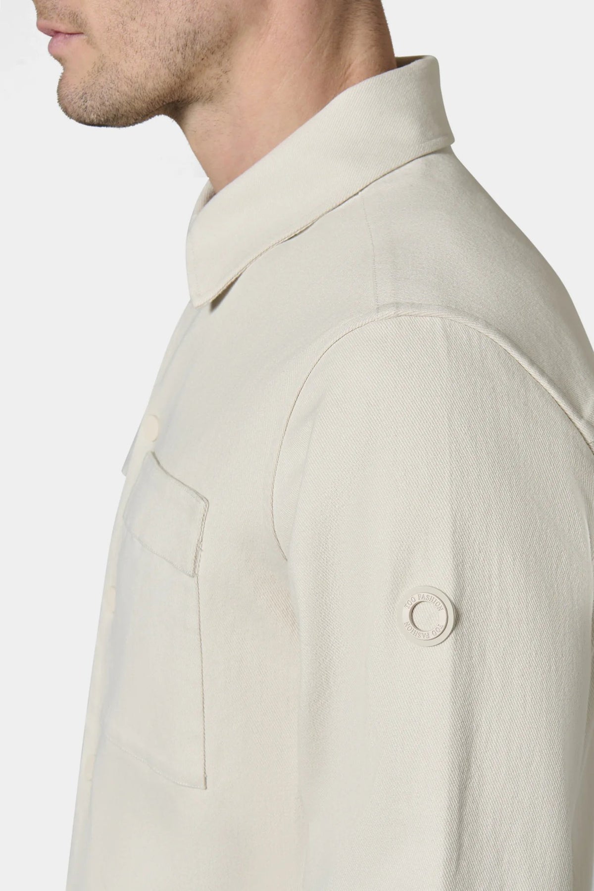 Blouson, gabardine de coton stretch wonka Jerem, col chemise vue 6