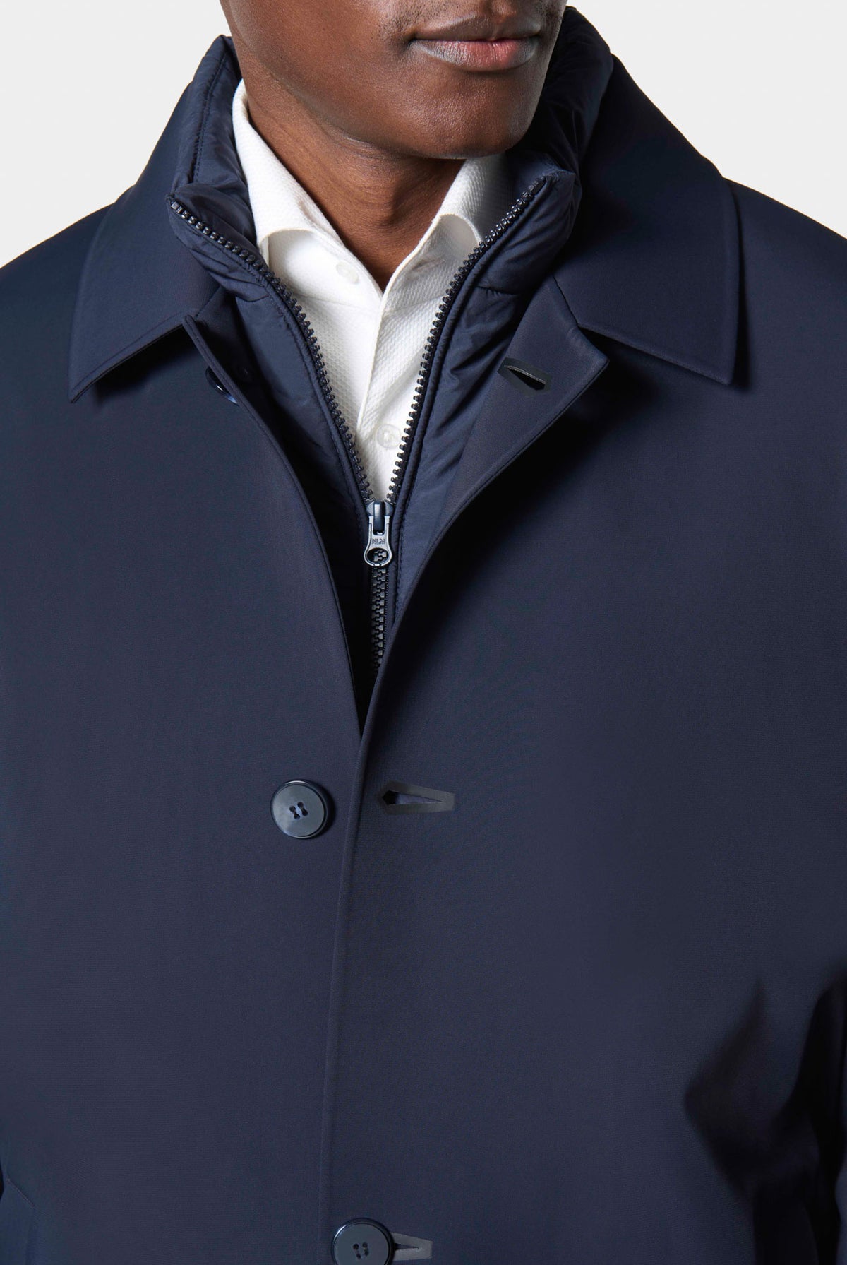 Imperméable déperlant à plastron amovible Jerem Paris, vue de dos