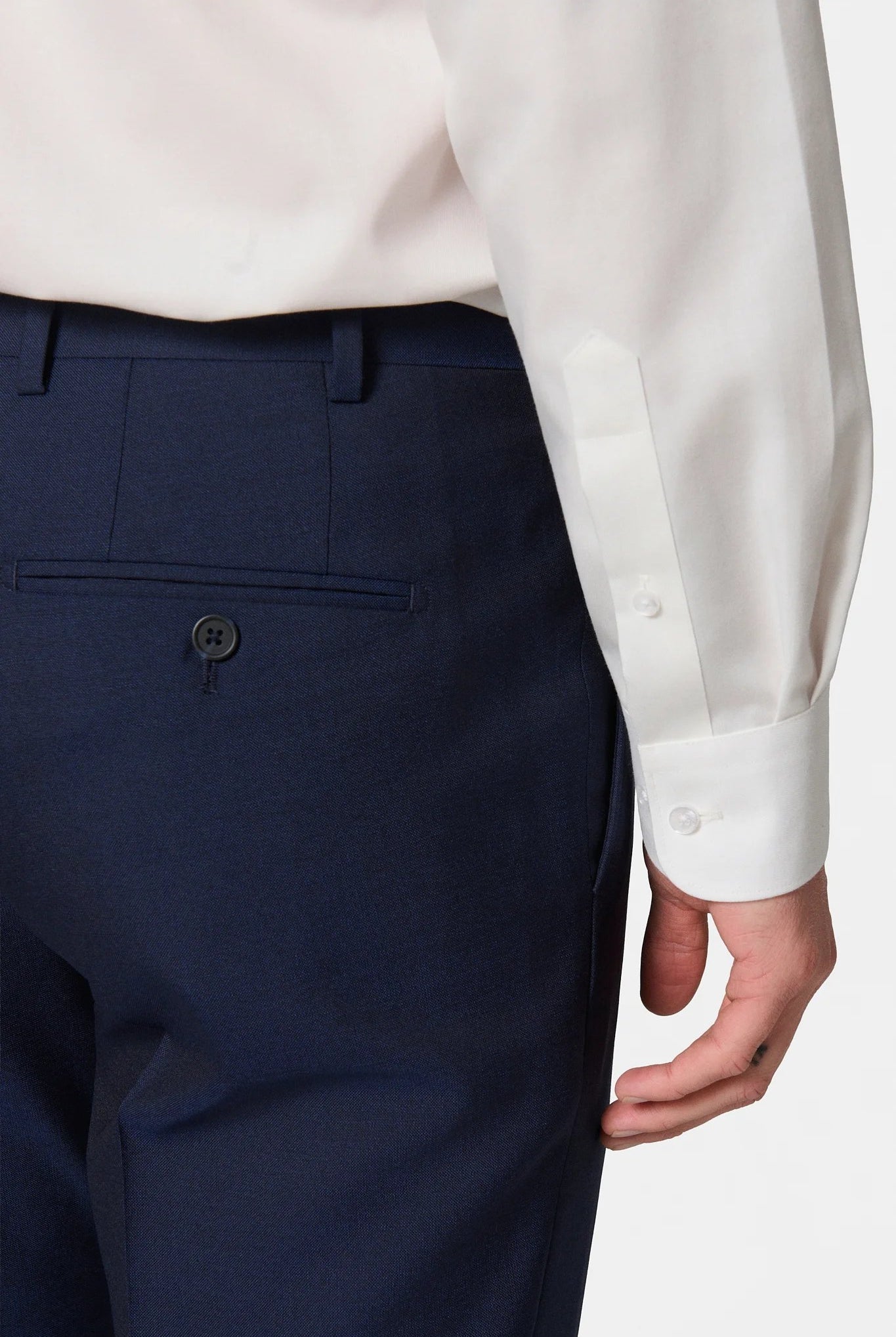 Pantalon de costume Jerem, poches italiennes, jambes semi-doublées
