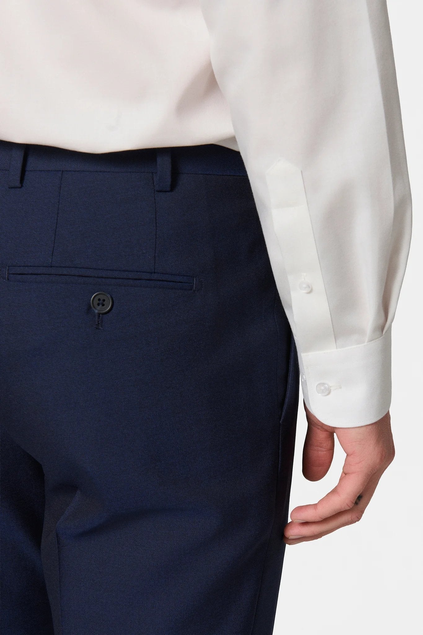 Jerem — Pantalon de costume en laine vierge Barberis Super 110's