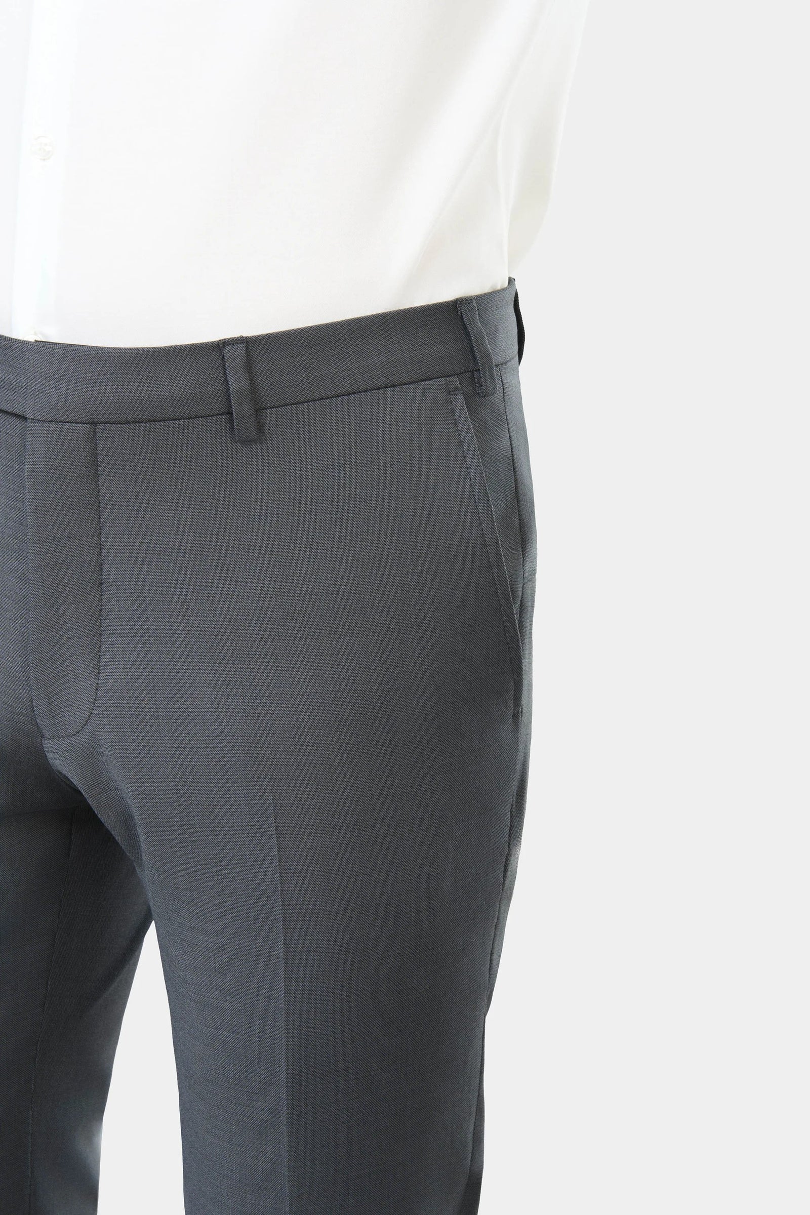 Pantalon de costume lavable en laine vierge stretch Jerem, ceinture sartoriale, poches italiennes