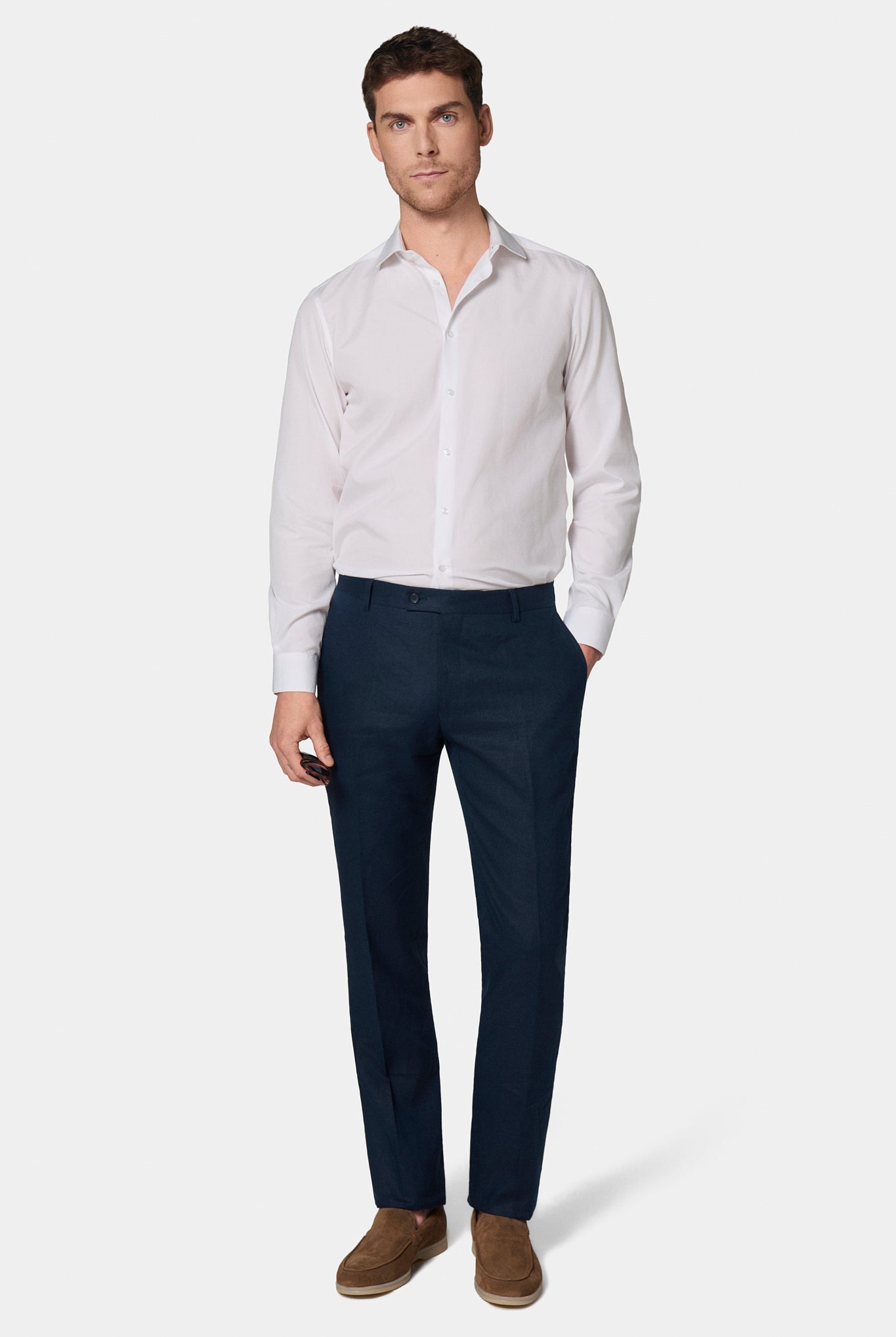 Lin chiné — Pantalon de costume Jerem
