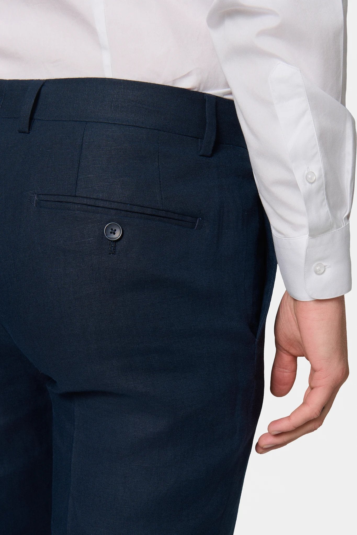 Pantalon de costume, lin chiné Jerem