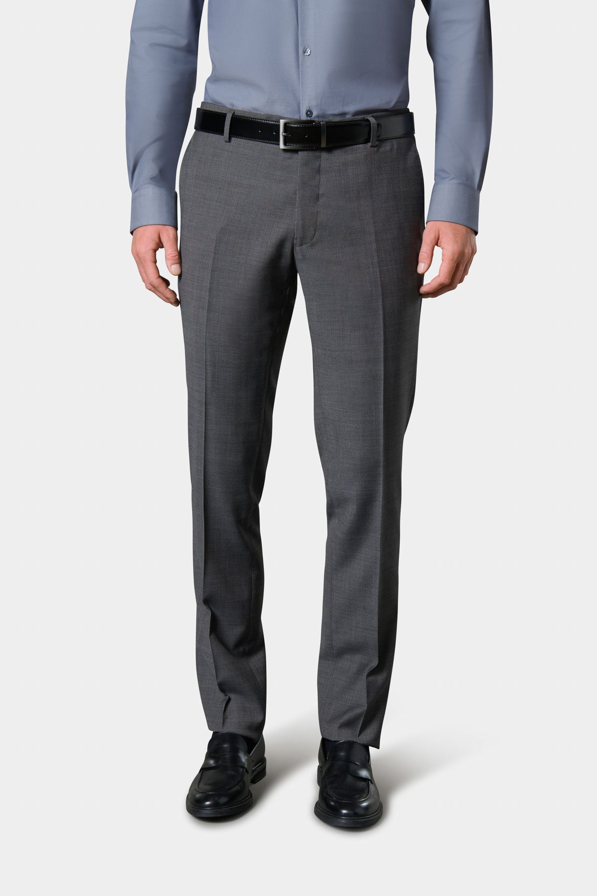 Pantalon de costume en tissu fantaisie stretch