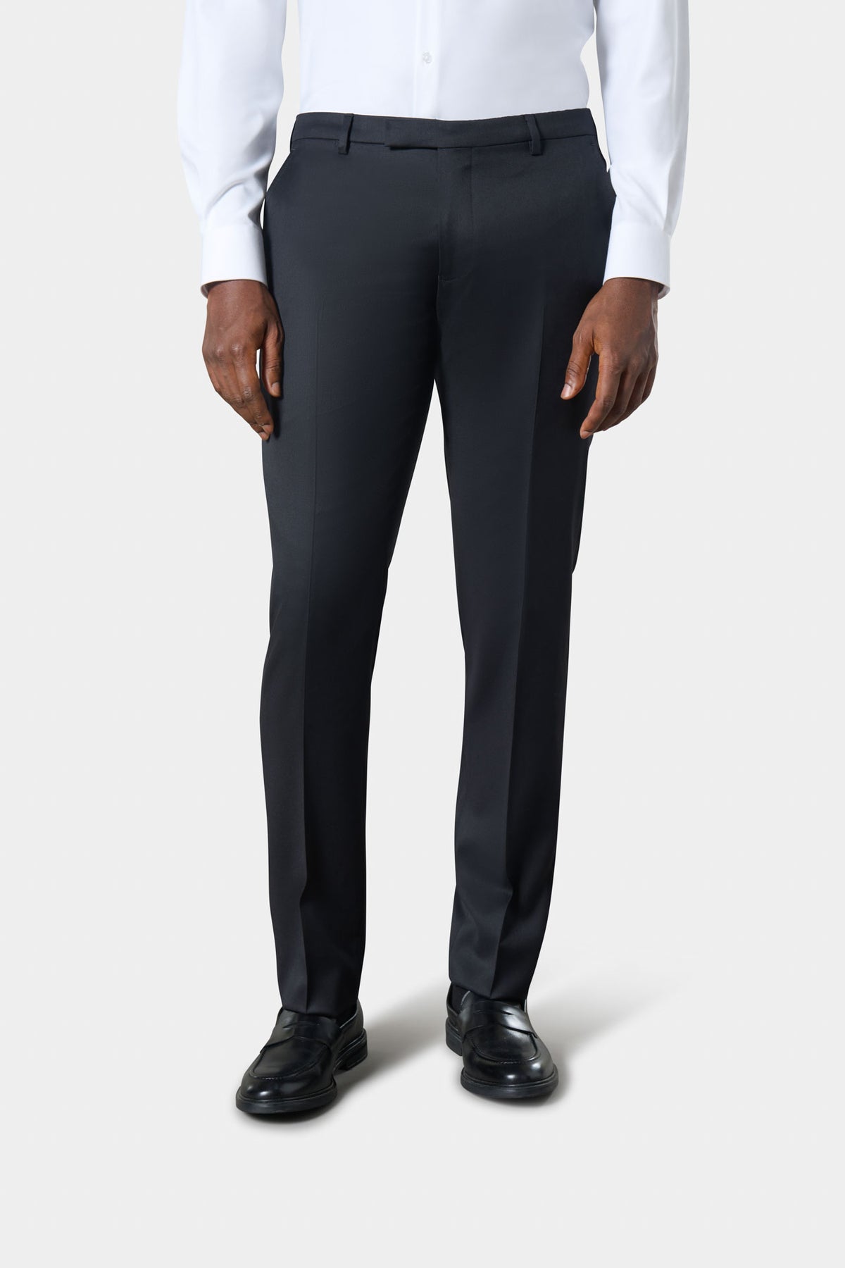 Fitted suit trousers in Super 120's wool