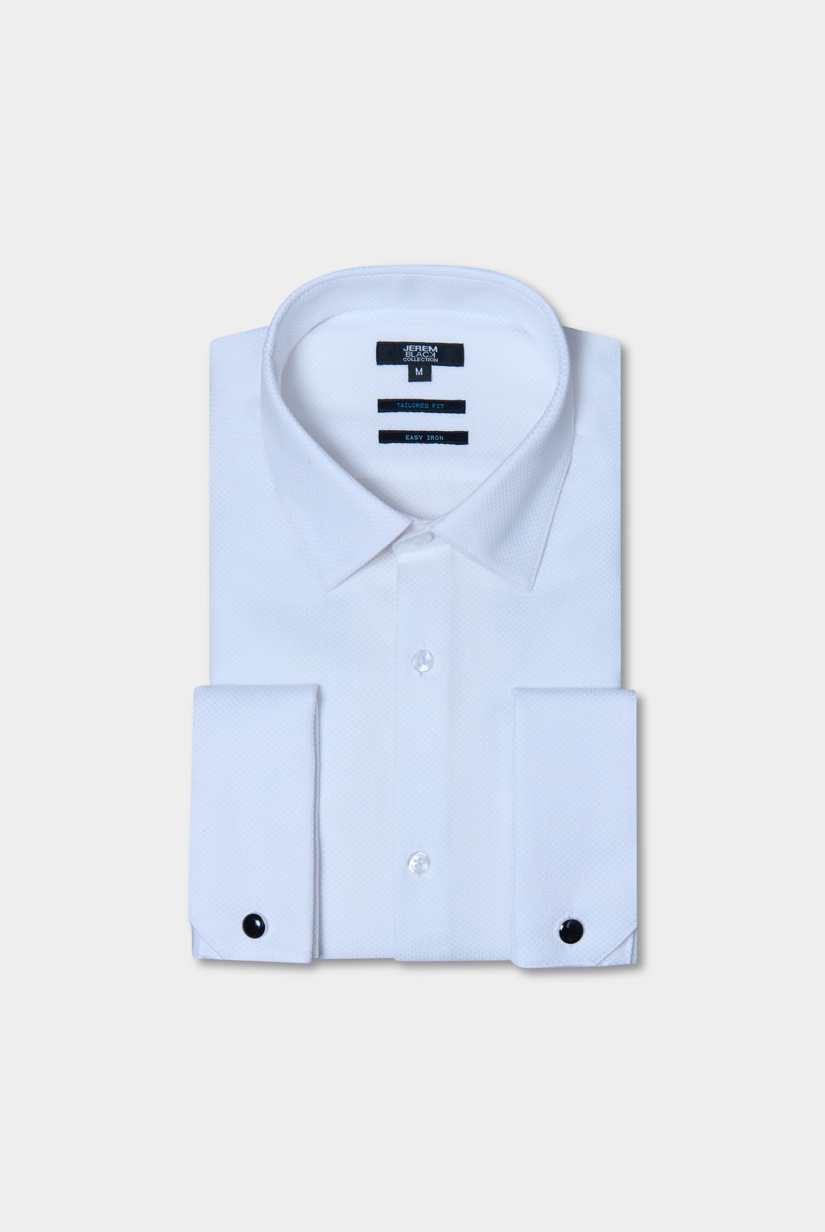 Chemise cérémonie texturée en pur coton repassage facile ajustée Jerem, col classique, coupe ajustée