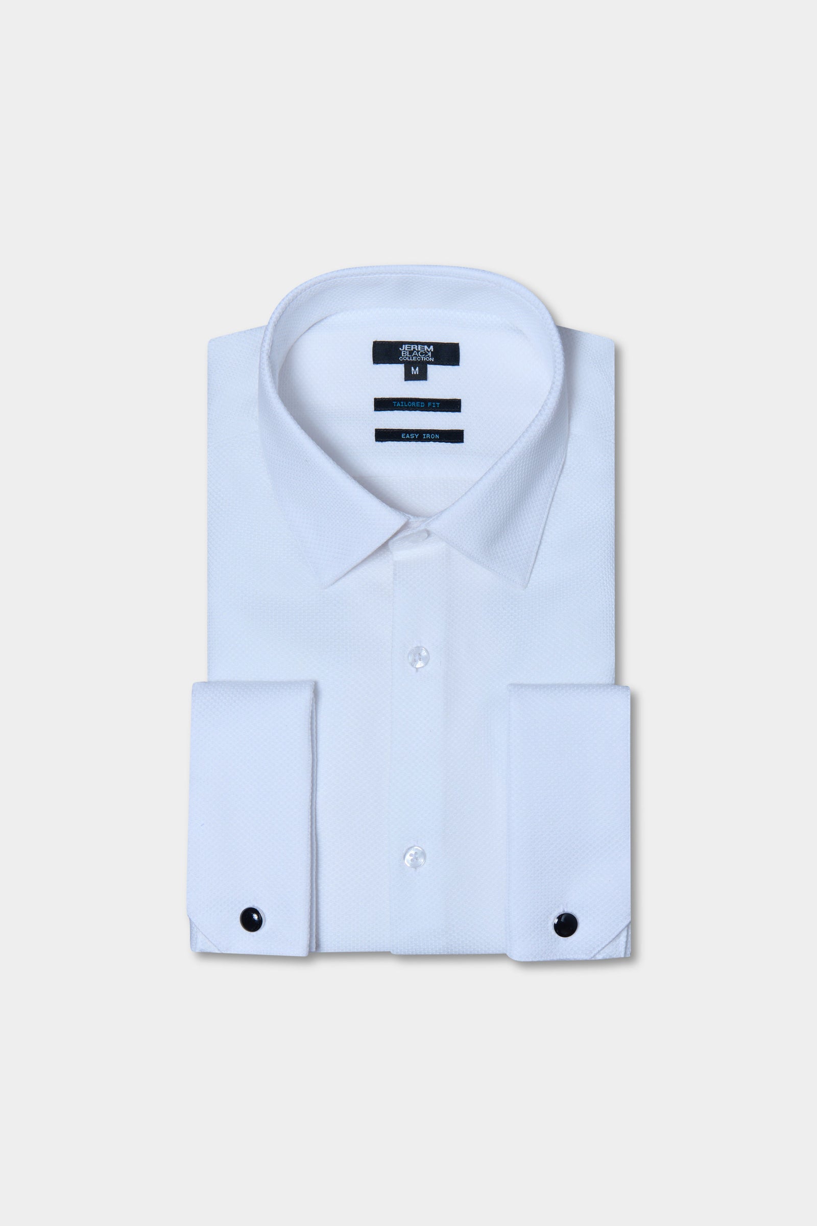 Chemise cérémonie texturée en pur coton repassage facile ajustée Jerem, col classique, coupe ajustée