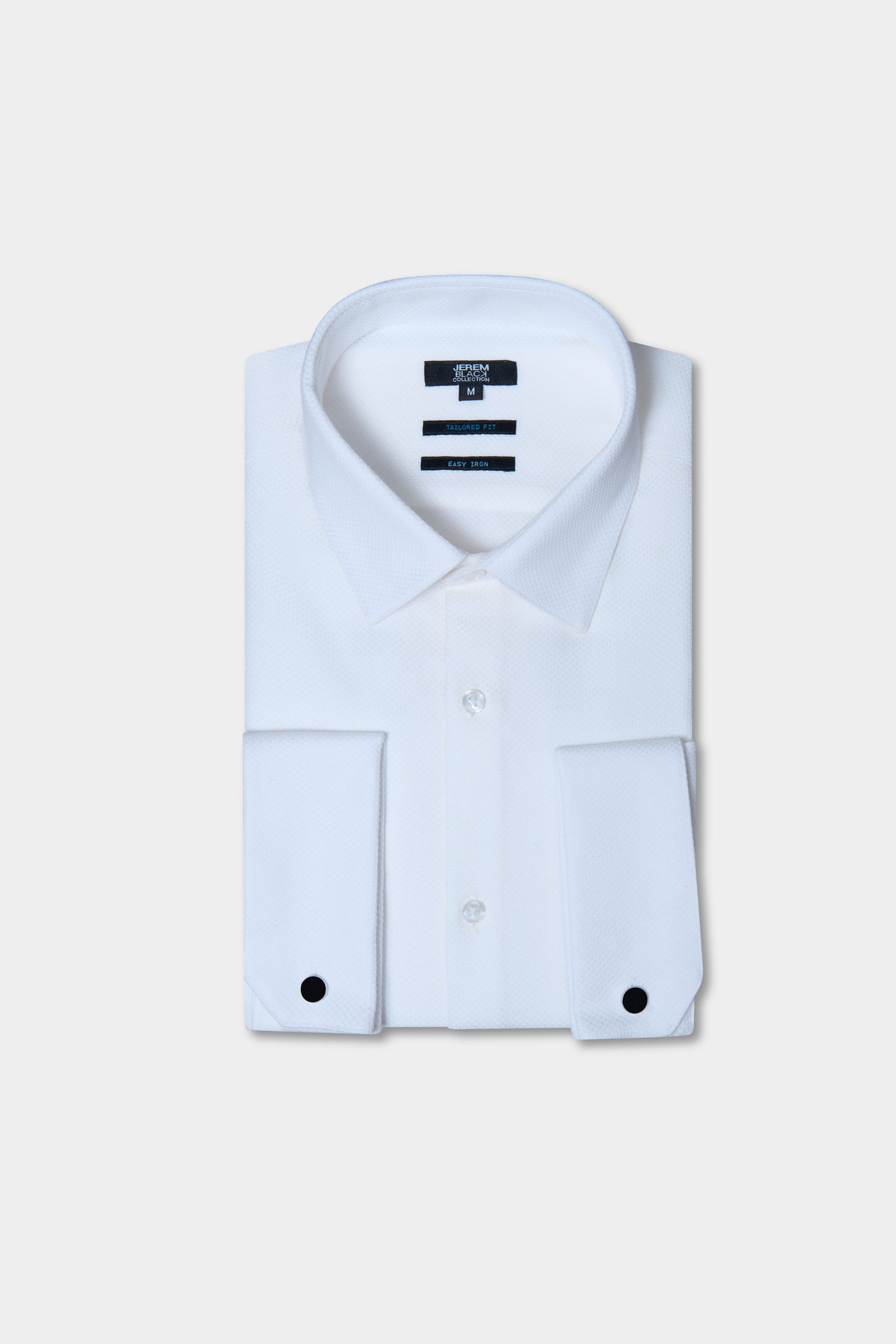 Chemise cérémonie texturée en pur coton repassage facile coupe ajustée Jerem, col classique, coupe ajustée, repassage facile