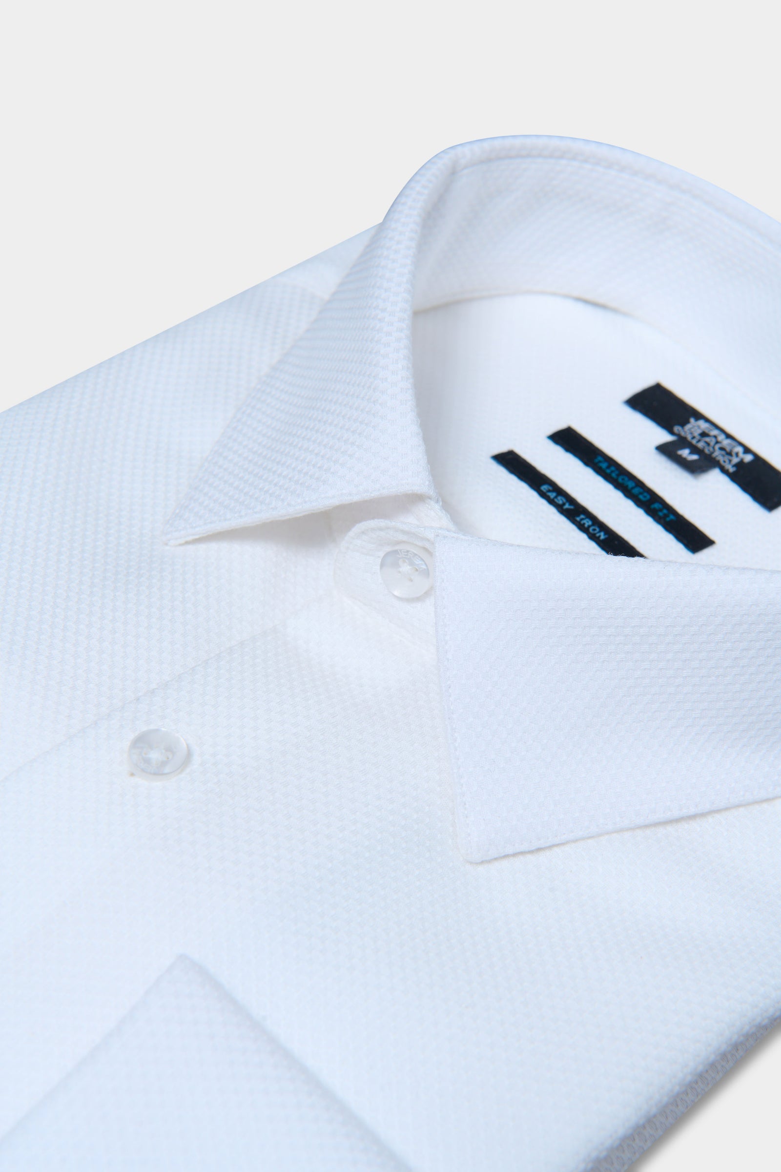 Chemise cérémonie texturée, pur coton repassage facile coupe ajustée Jerem, coupe ajustée, repassage facile