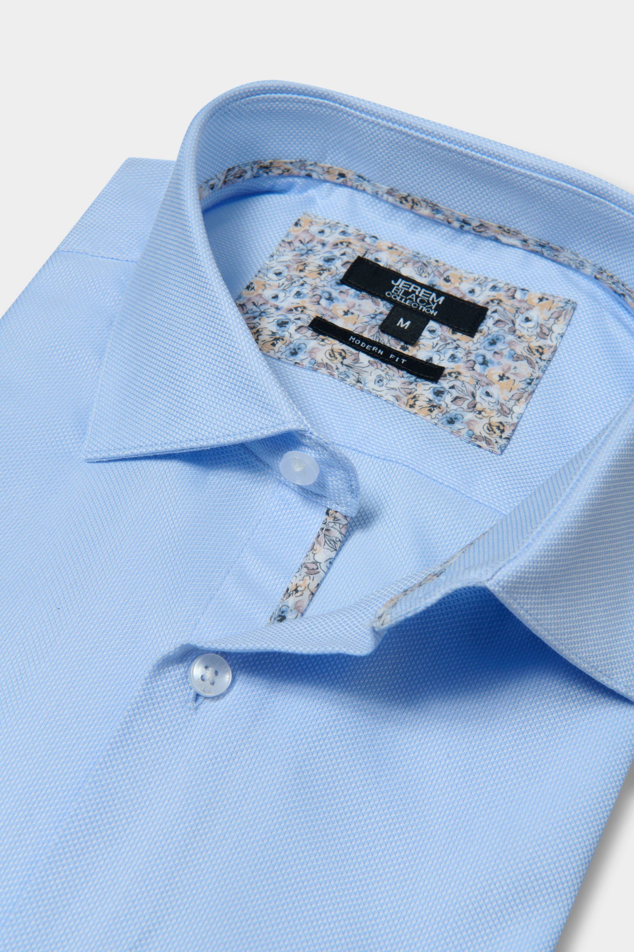 Chemise texturée en pur coton coupe droite, Jerem