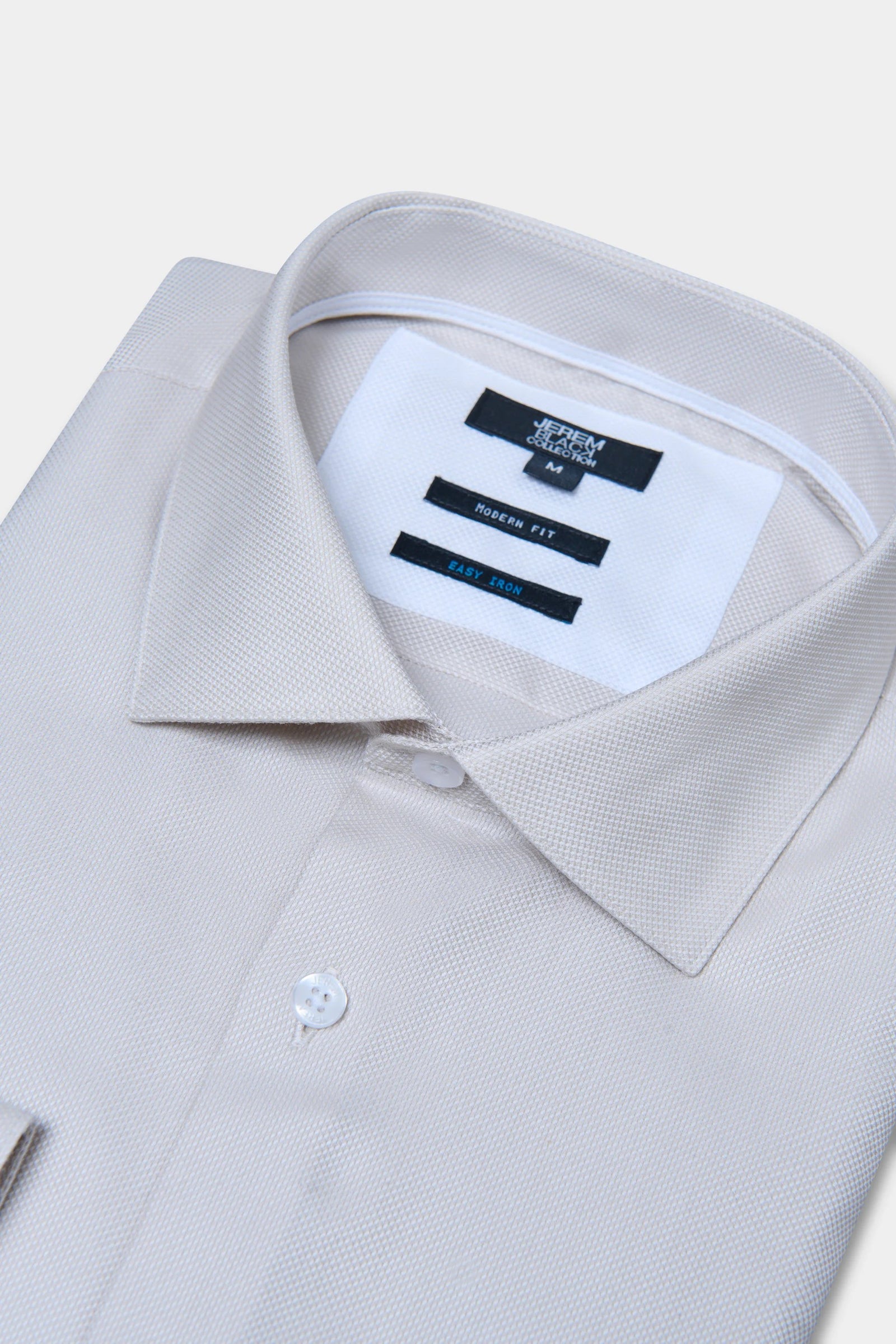 Pur coton coupe droite — Chemise texturée Jerem, coupe droite, repassage facile