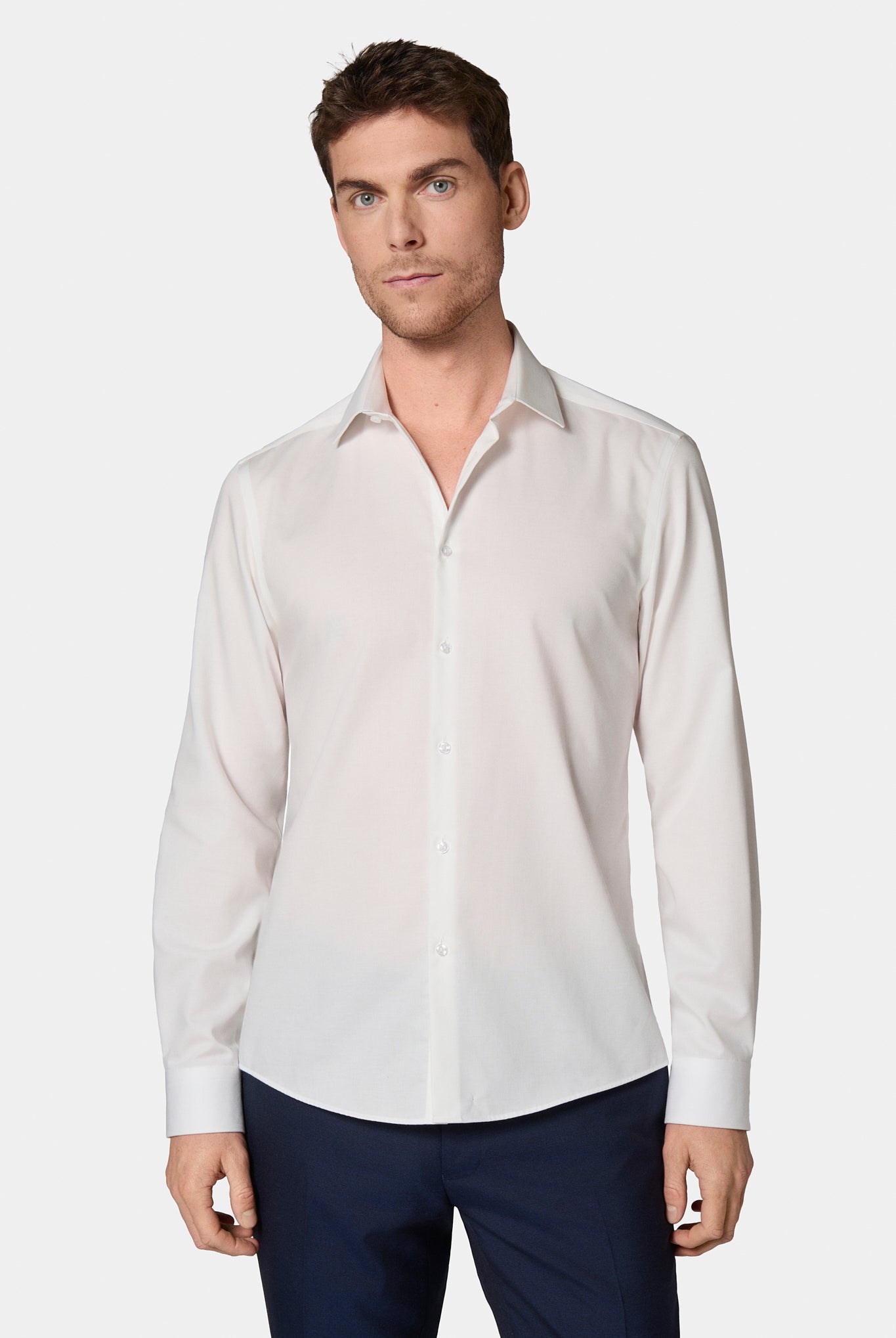 Chemise Jerem, col classique, coupe droite