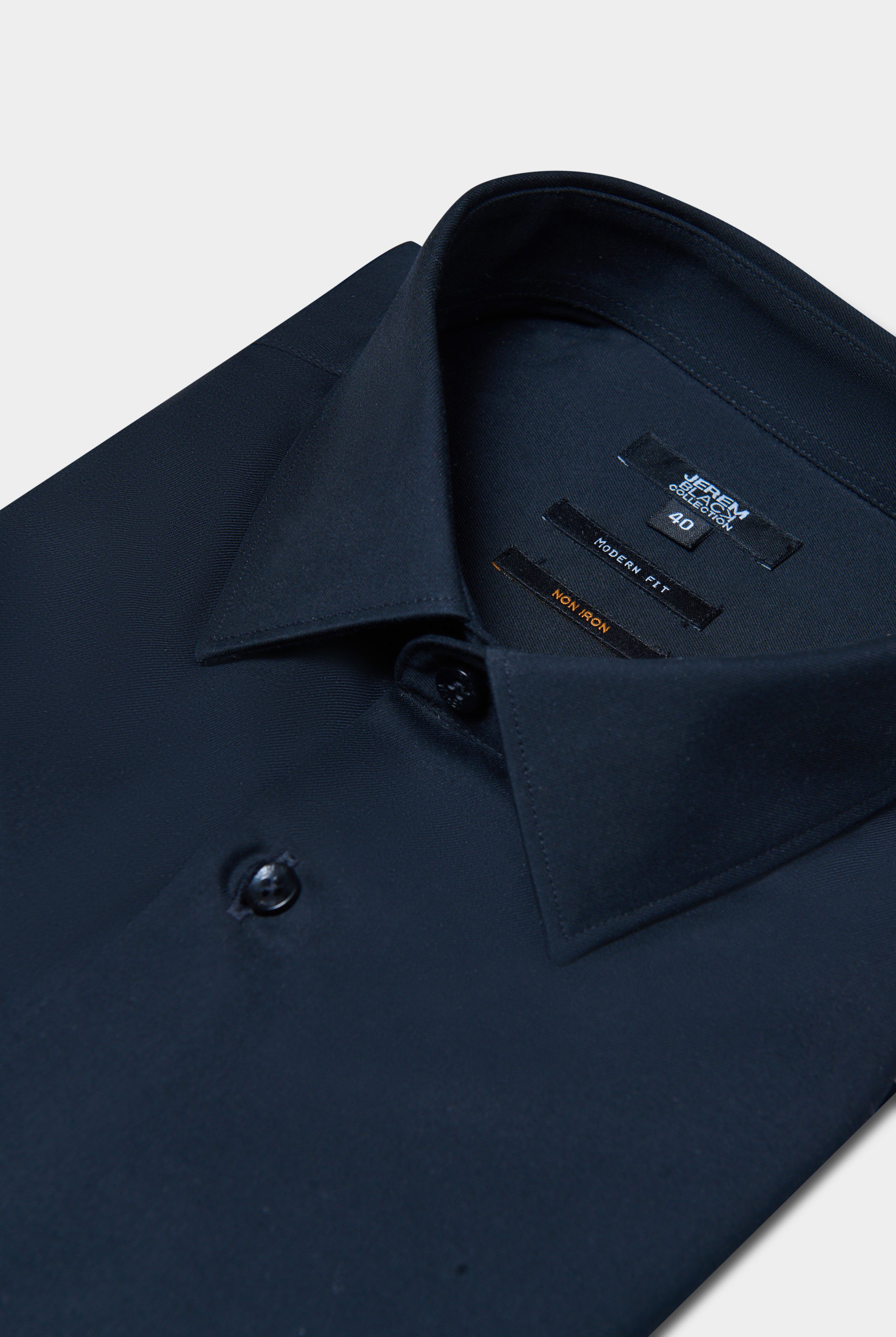 Twill de coton sans repassage comfort fit — Chemise Jerem, coupe droite, sans repassage