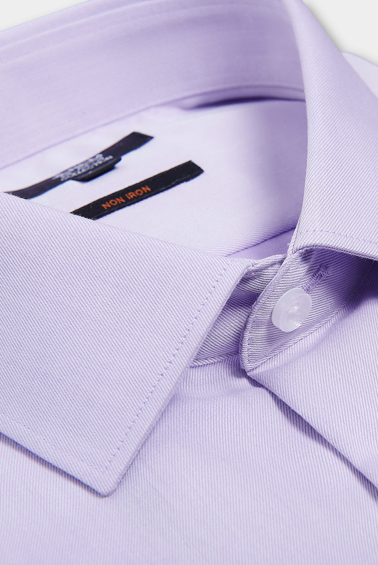 Chemise en twill de coton sans repassage comfort fit Jerem, col classique